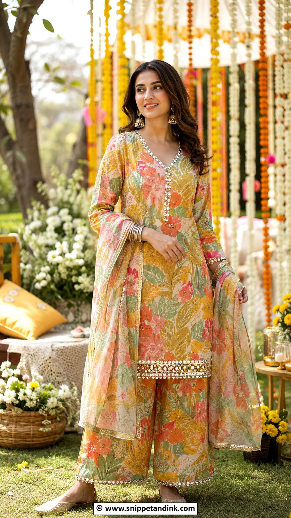 Co Ord Set For Mehandi - Snippet and Ink - 25 Mehandi Outfit Ideas