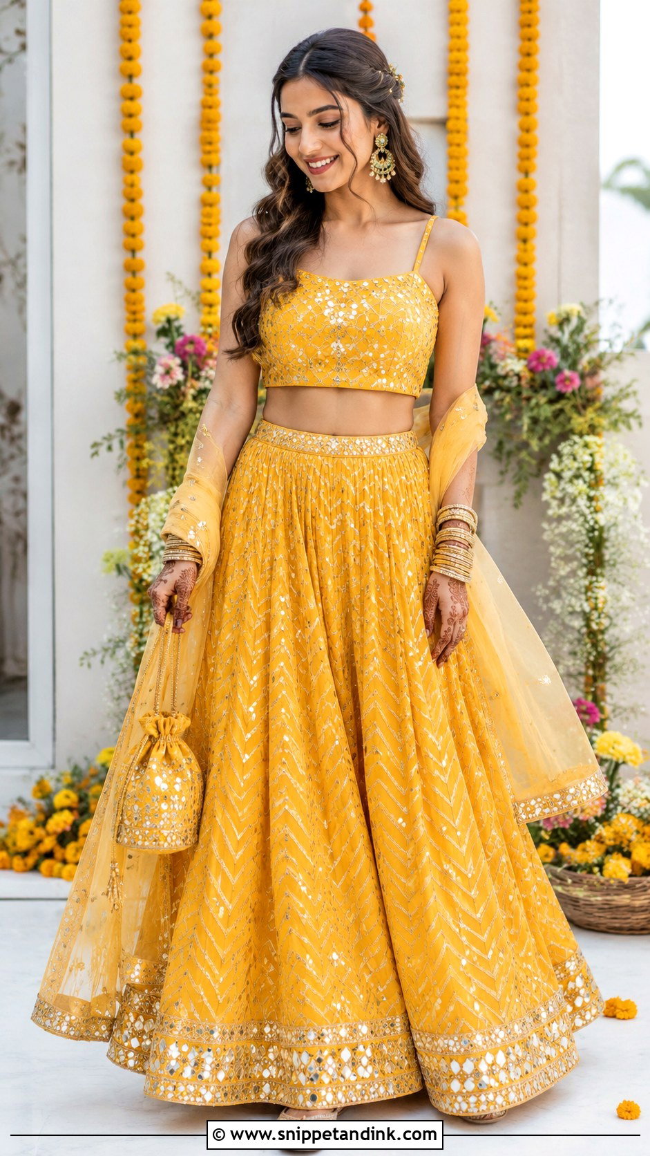 Co Ord Set Mehandi Dress for Bride - Snippet and Ink - 25 Mehandi Dress for Bride Ideas