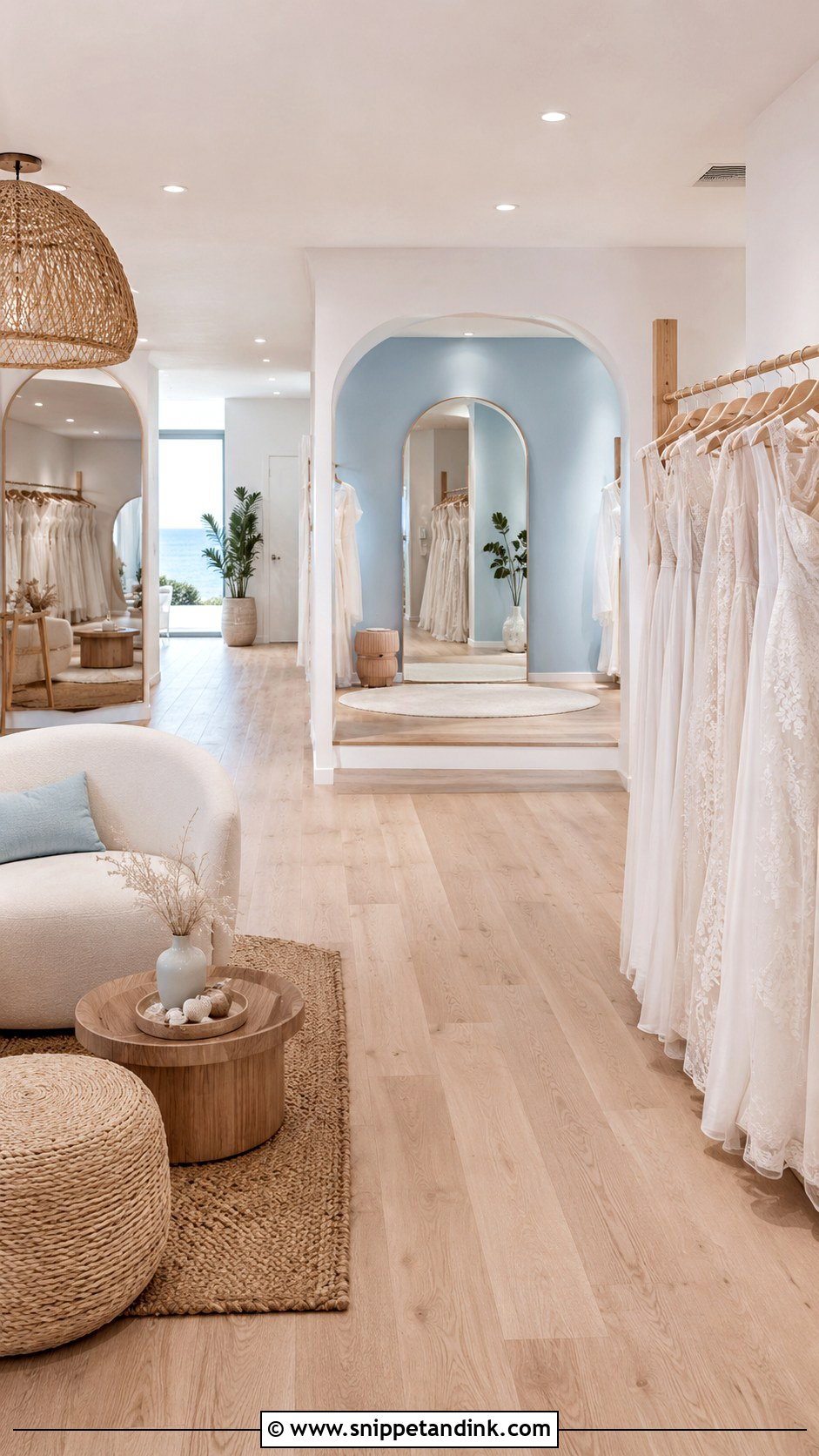 Coastal Bridal Salon - Snippet and Ink - 20 Bridal Salon Ideas