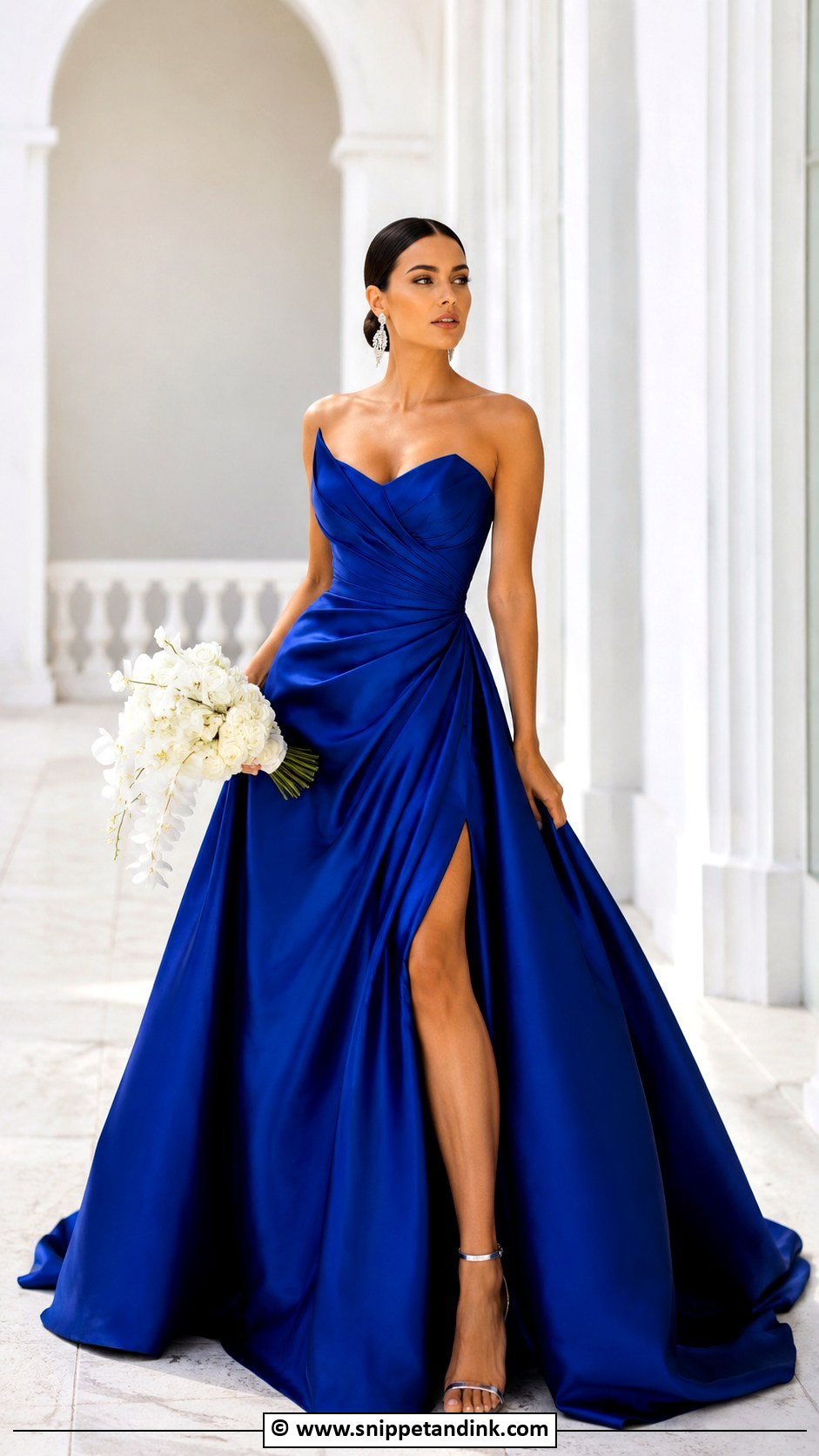 Cobalt Blue Wedding Dress - Snippet and Ink - 25 Non Traditional Wedding Dress Colors