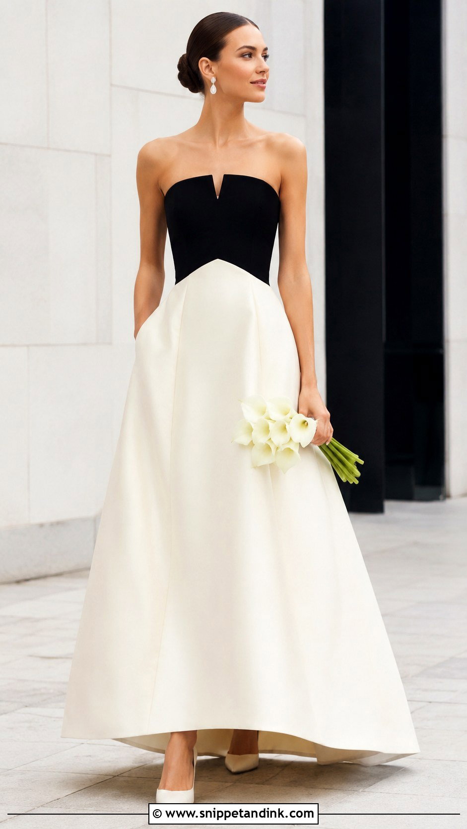 Color Block Wedding Dress - Snippet and Ink - 25 Non Traditional Wedding Dresses