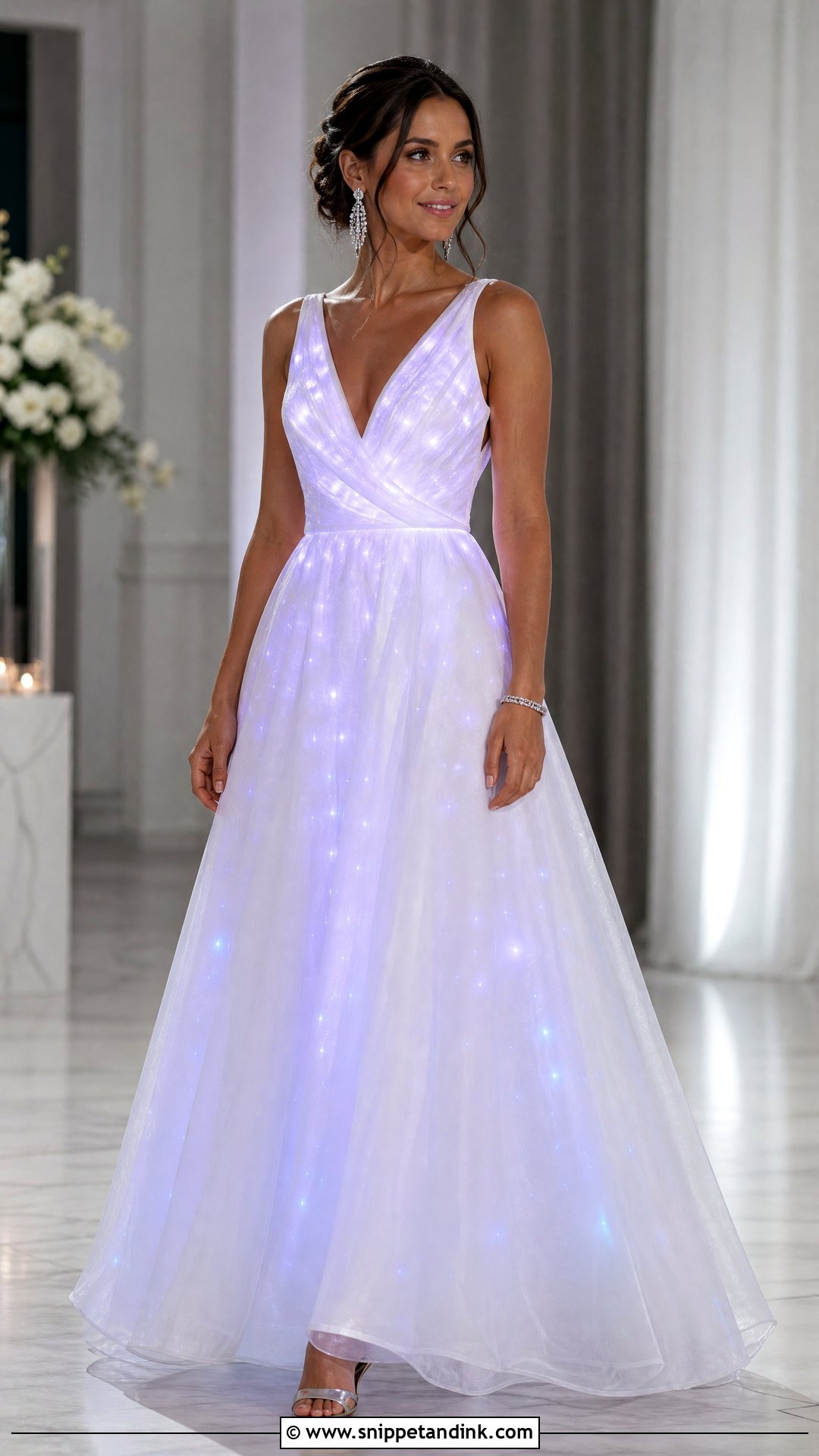 Color Changing LED Wedding Dress - Snippet and Ink - 20 Light Up Wedding Dress Ideas