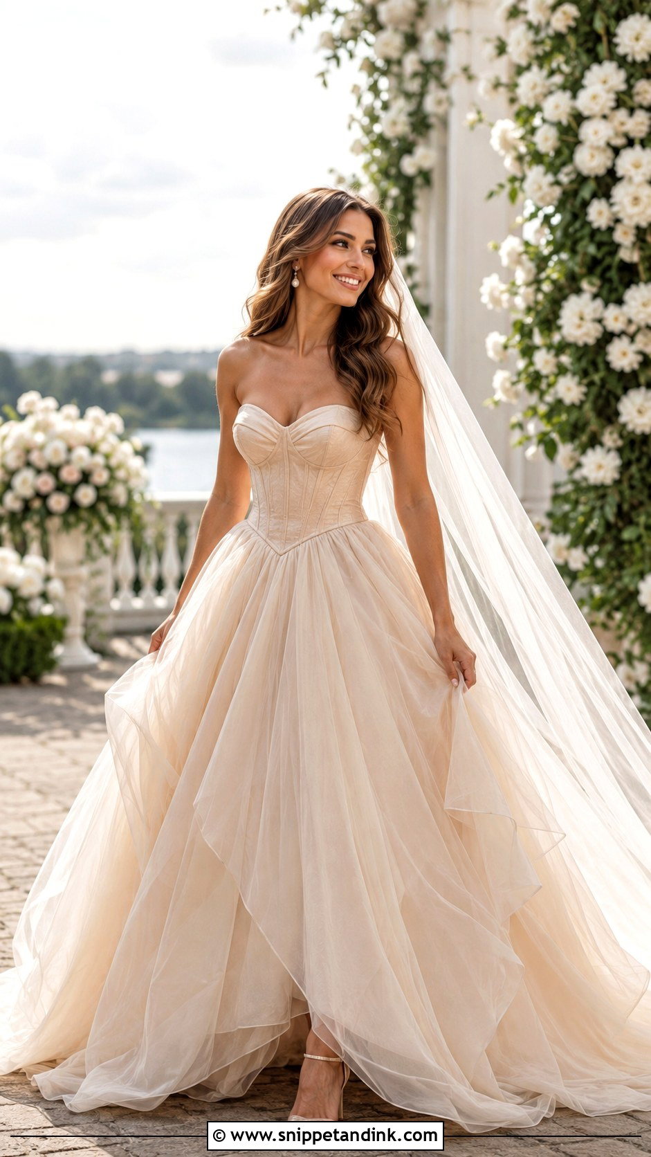Color Corset Wedding Dress Ballgown - Snippet and Ink - 25 Corset Wedding Dress Ballgown Ideas