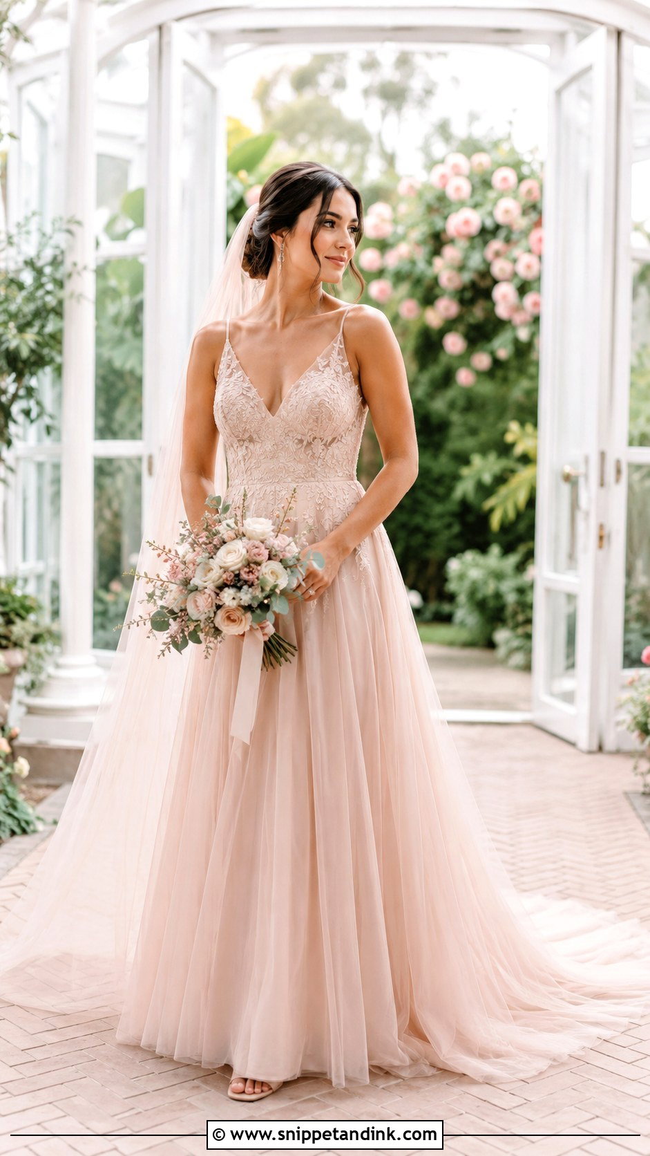 Color Wedding Dress - Snippet and Ink - 25 Most Beautiful Wedding Dresses