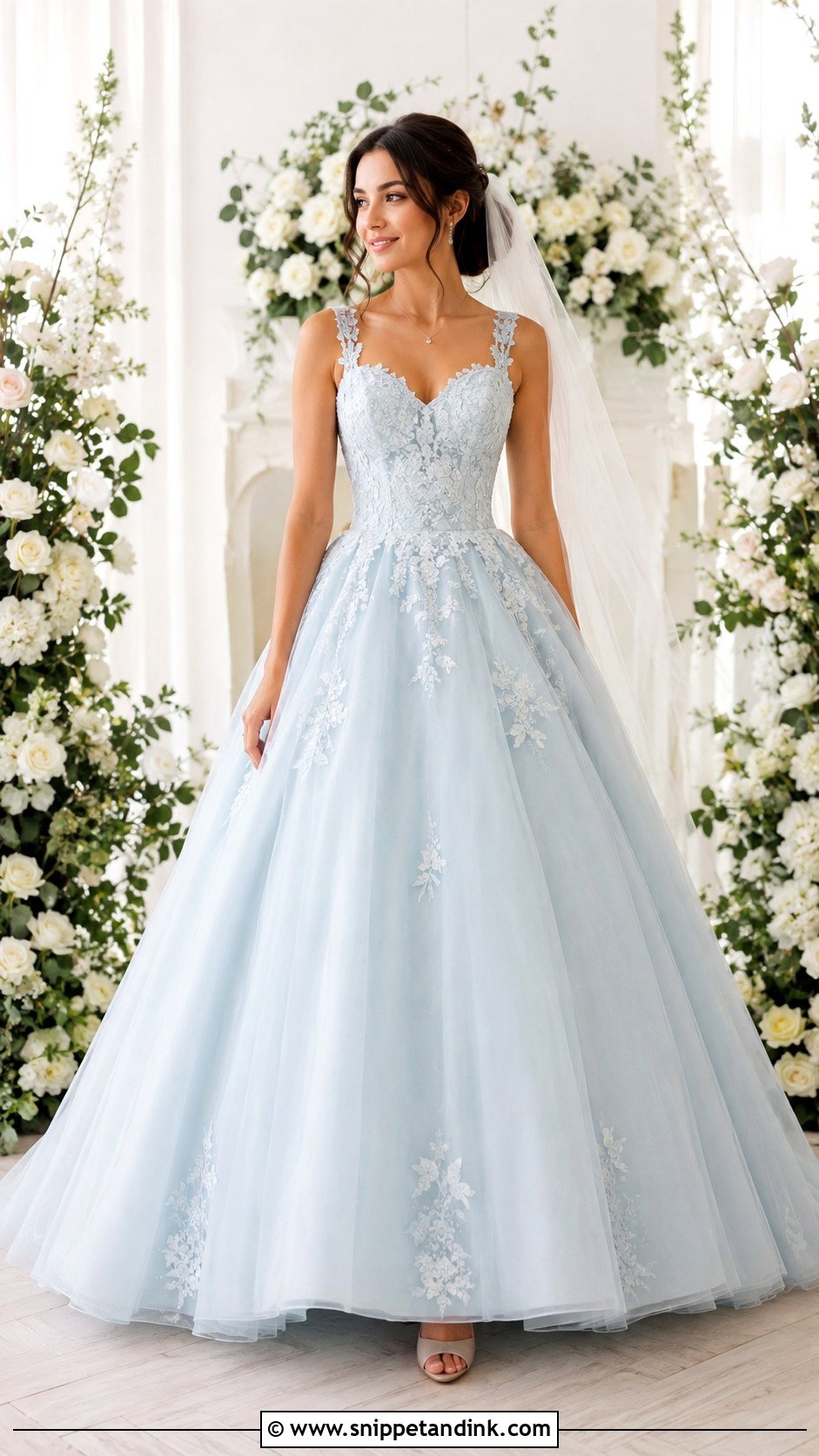 Colored Ball Gown Wedding Dress - Snippet and Ink - 30 Wedding Ball Gown Ideas