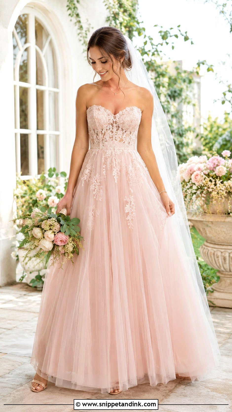 Colored Bridal Gown - Snippet and Ink - 25 Bridal Gown Styles