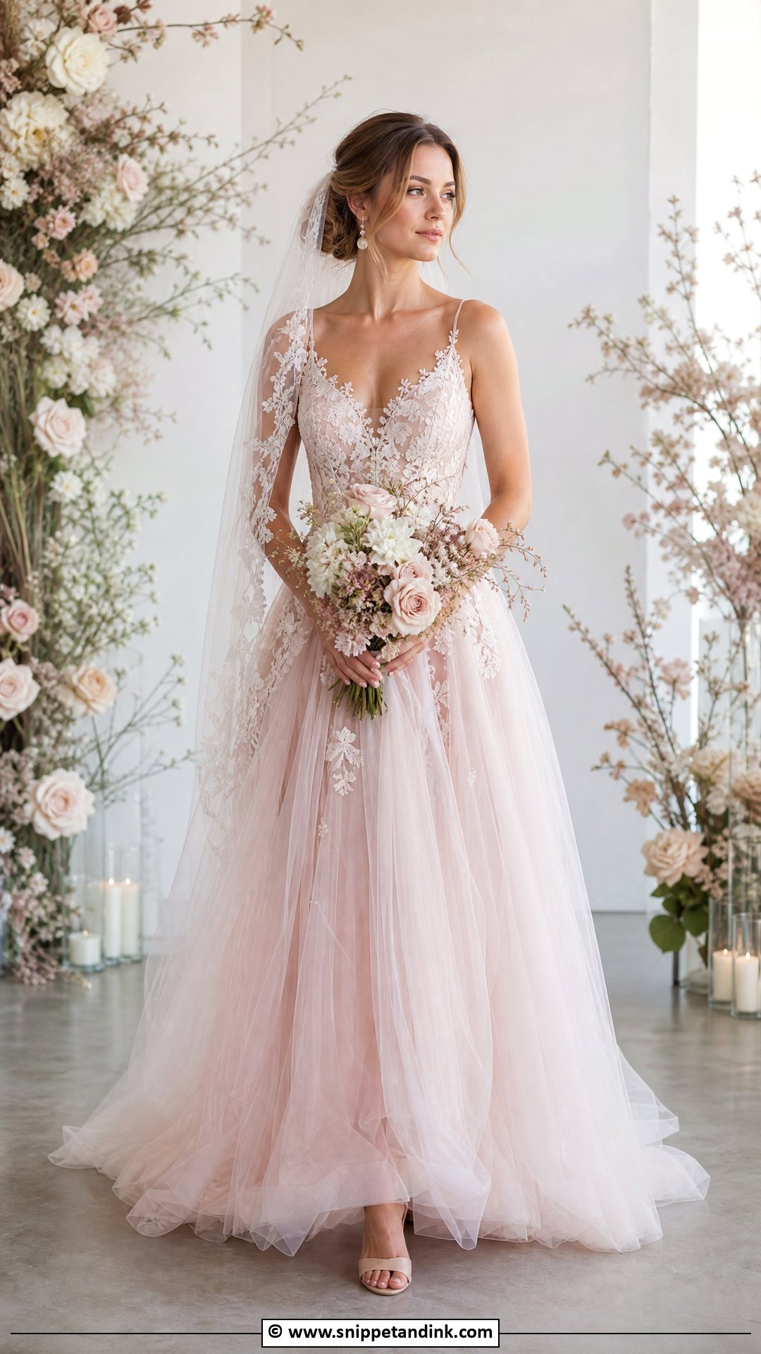 Colored Bridal Gown - Snippet and Ink - 35 Bridal Gowns