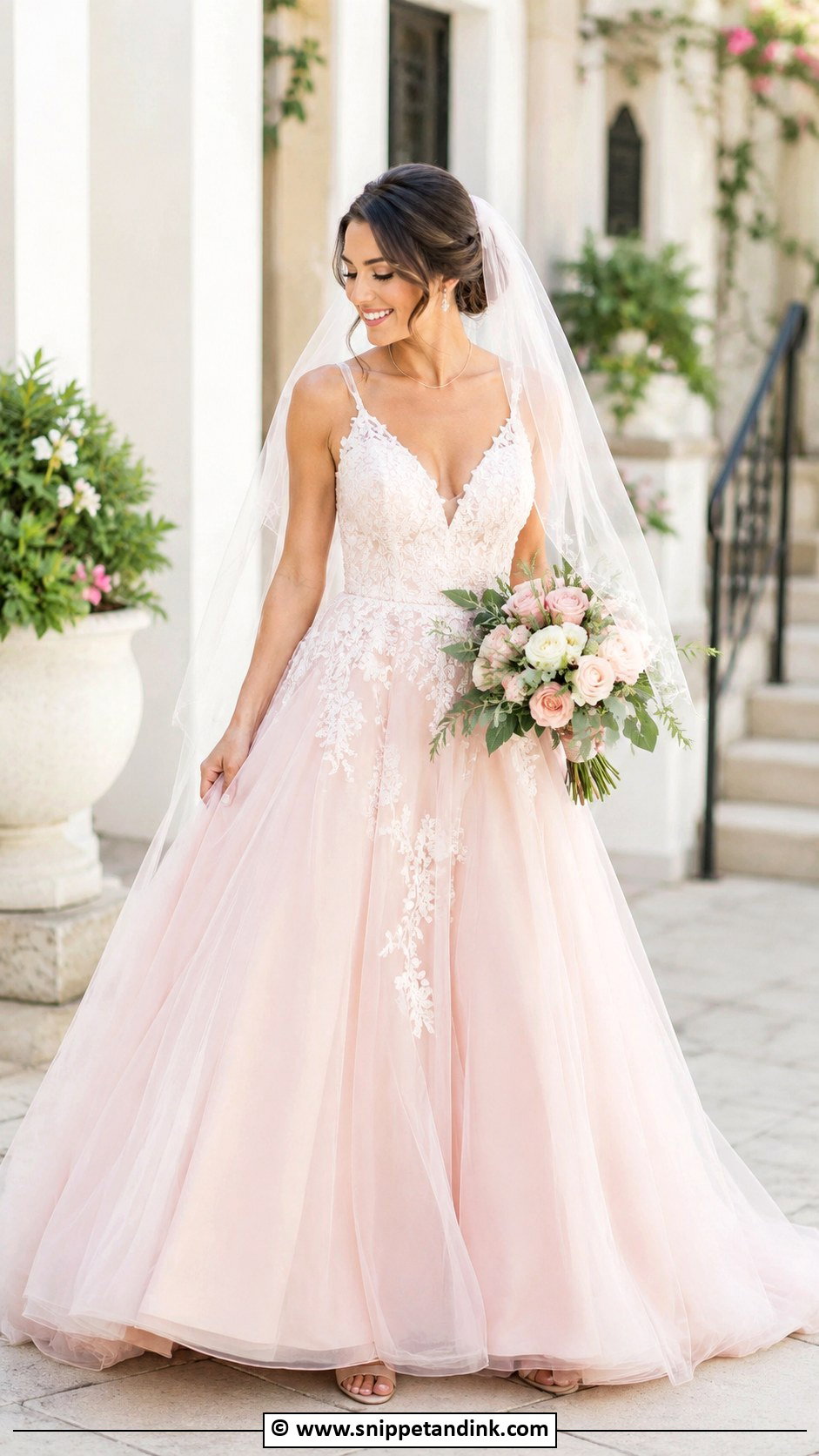 Colored Bride Gown - Snippet and Ink - 30 Bride Gown Ideas