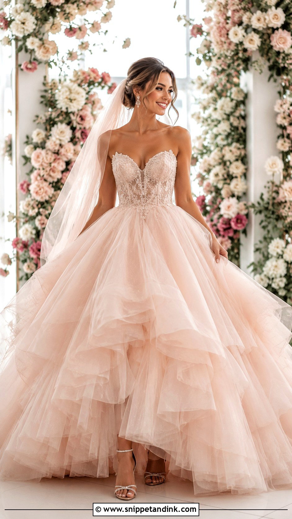 Colored Puffy Wedding Dress - Snippet and Ink - 25 Puffy Wedding Dresses