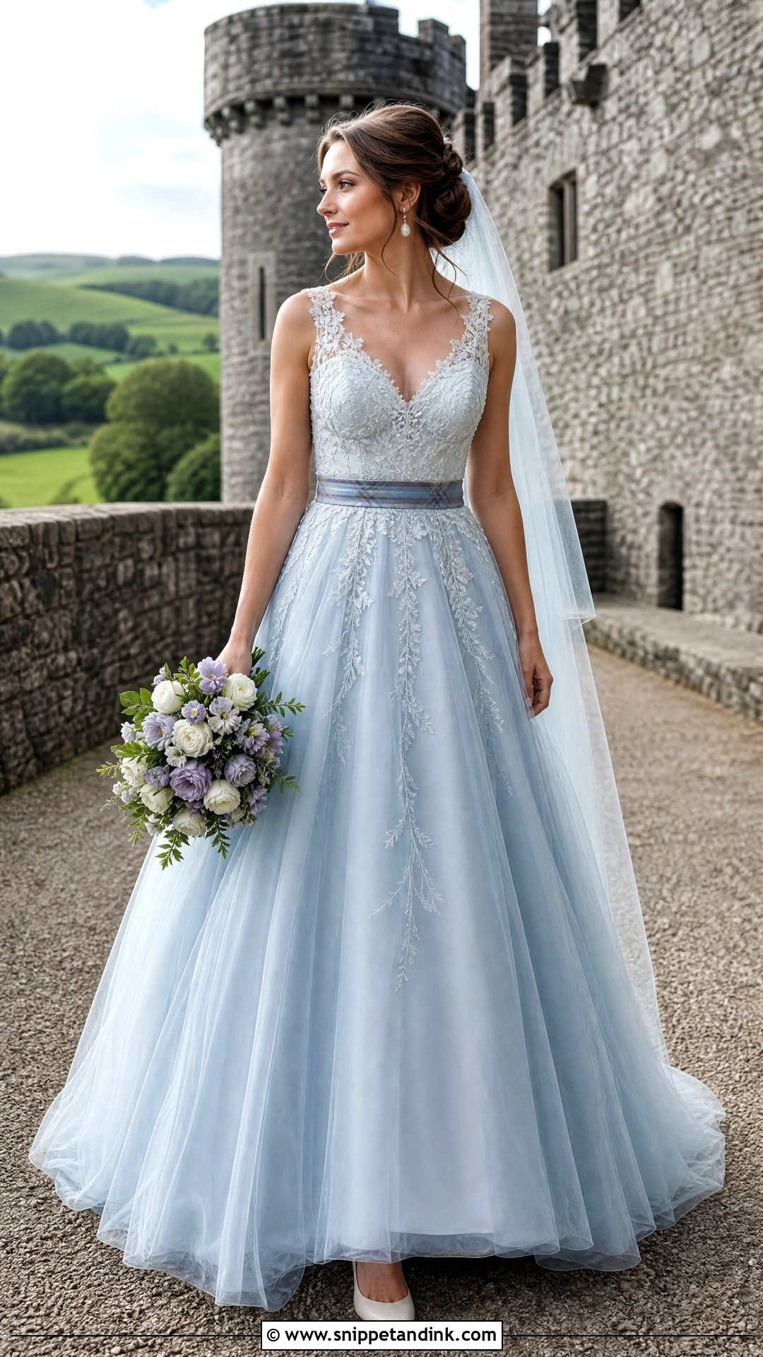 Colored Scottish Wedding Dress - Snippet and Ink - 20 Scotland Wedding Dress Ideas