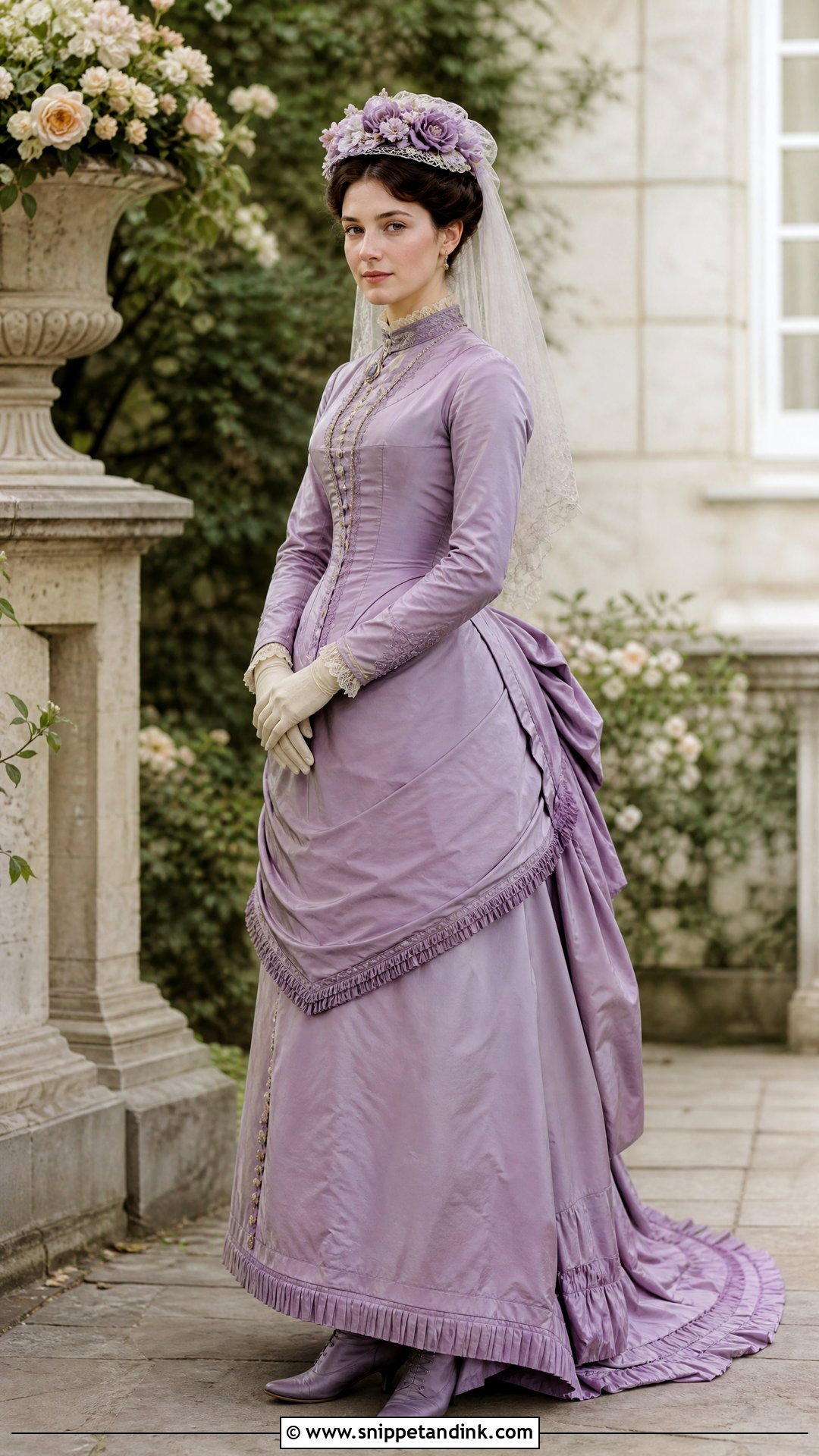 Colored Silk Victorian Wedding Dress - Snippet and Ink - 20 Victorian Wedding Dress 19th Century Ideas