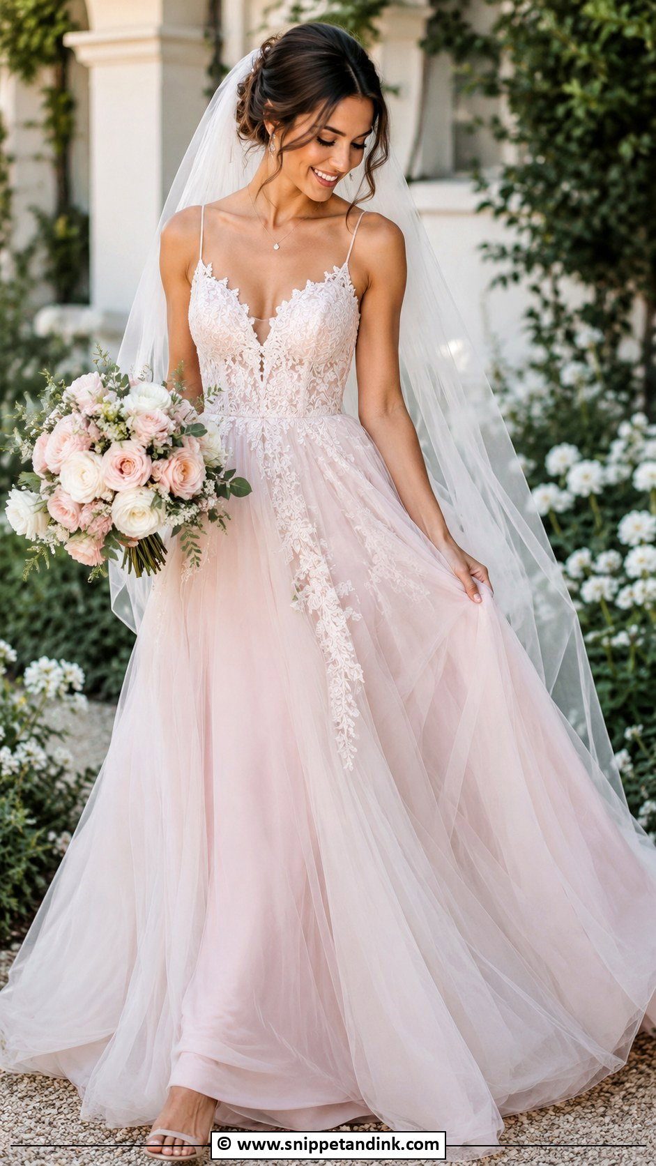 Colored Wedding Dress - Snippet and Ink - 25 Trending Wedding Dresses