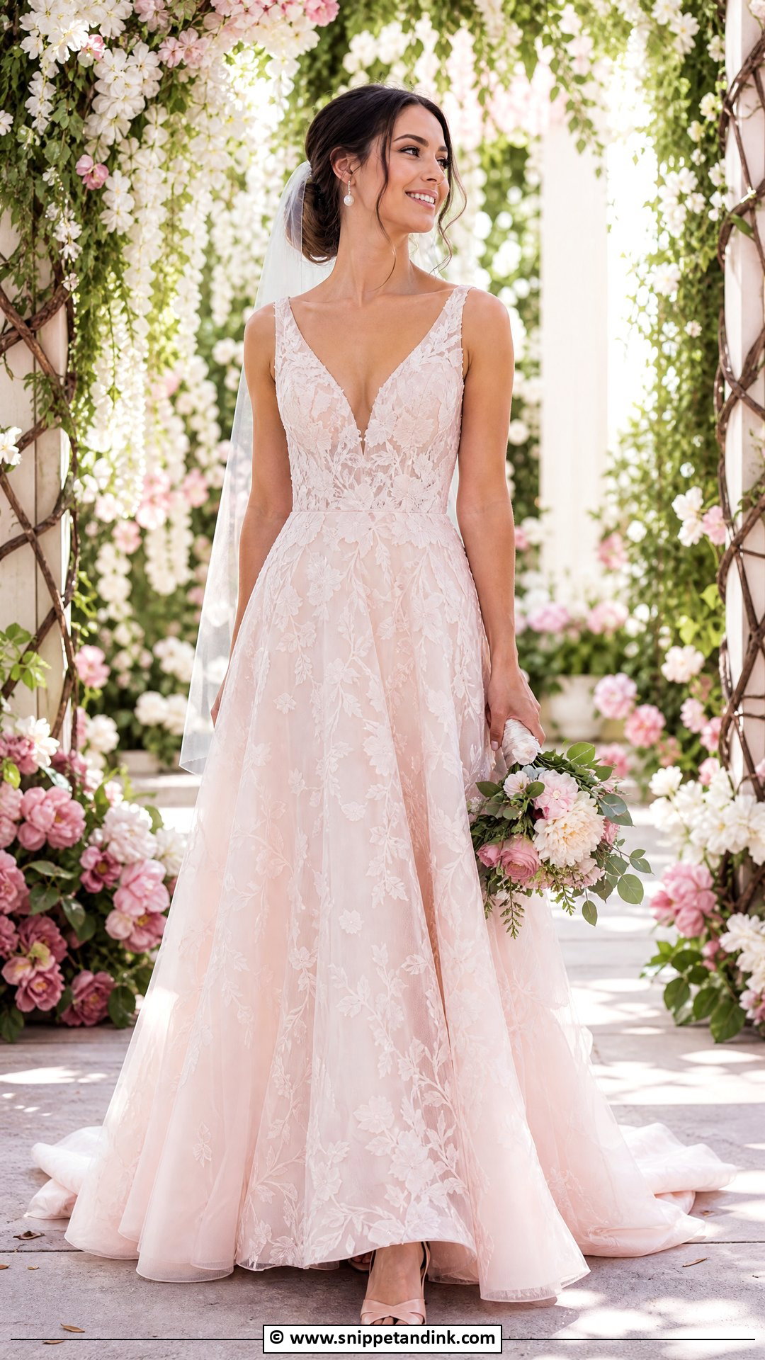 Colored Wedding Dress - Snippet and Ink - 35 Dream Wedding Dresses