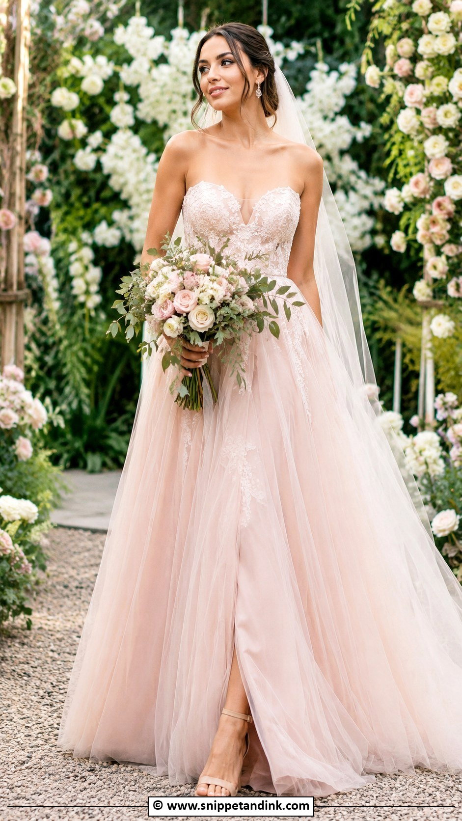 Colored Wedding Dress - Snippet and Ink - 30 Beautiful Wedding Dresses