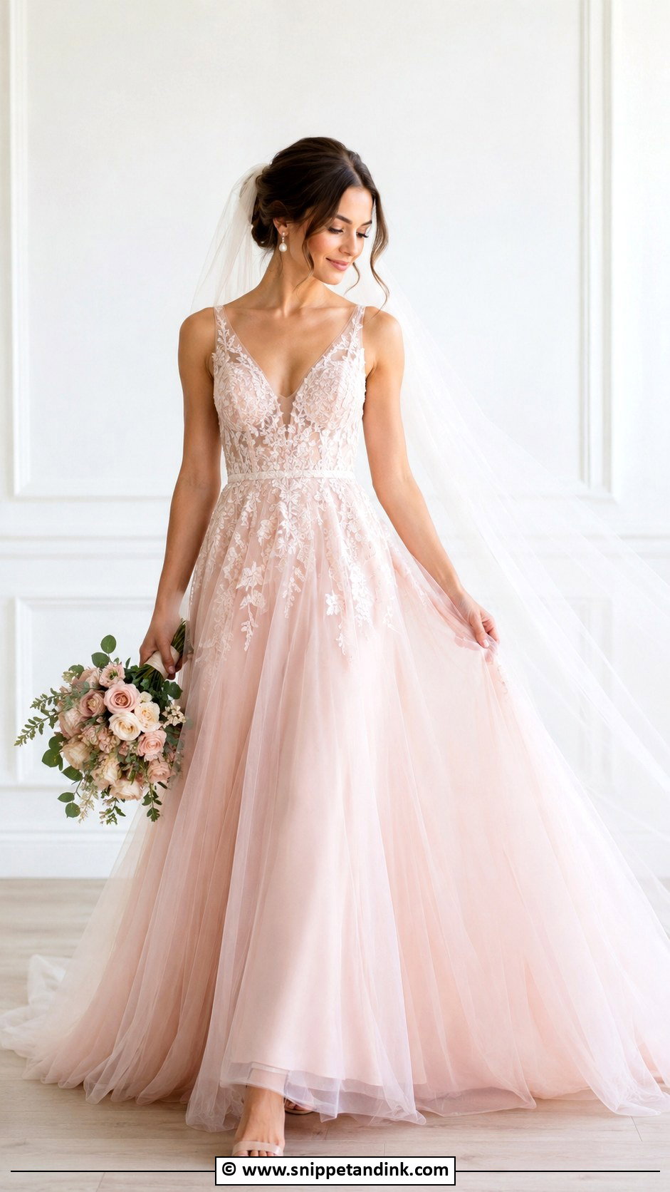Colored Wedding Dress - Snippet and Ink - 30 Stylish Wedding Dresses