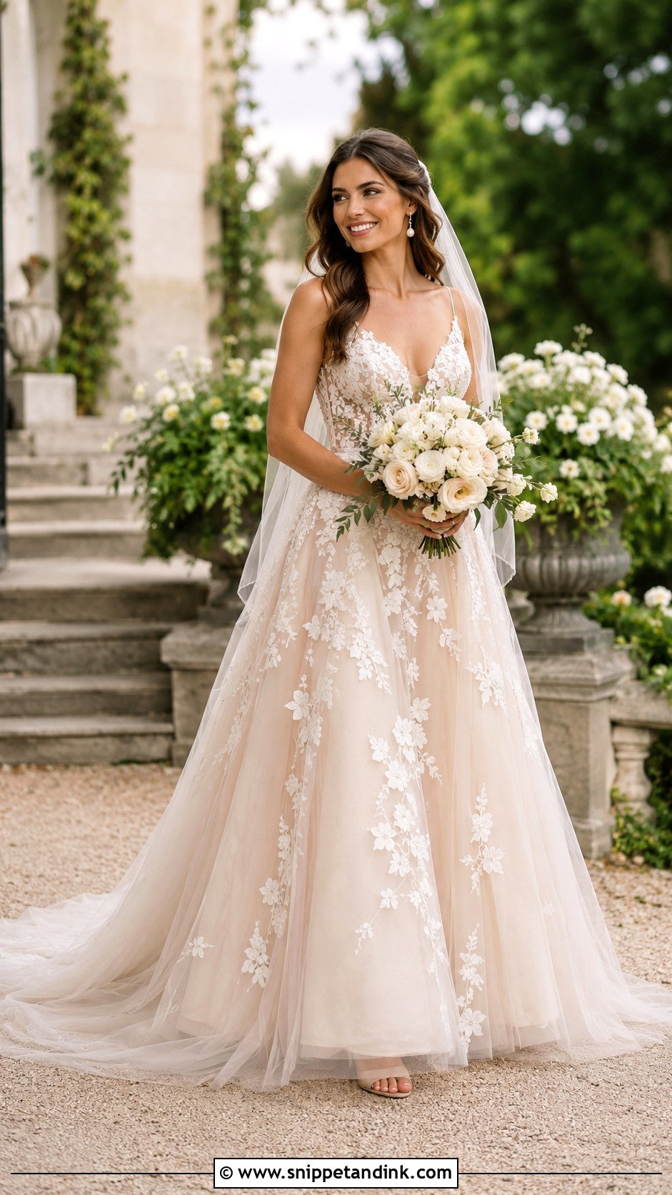 Colored Wedding Gown - Snippet and Ink - 25 Wedding Gown Styles