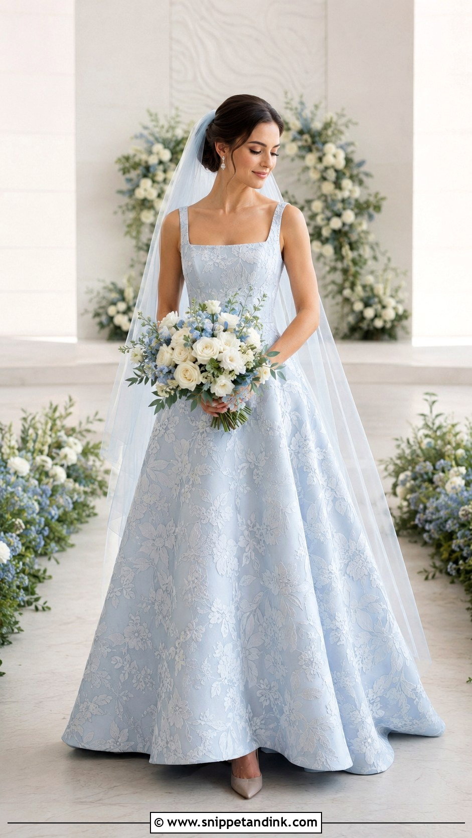 Colored Wedding Gown - Snippet and Ink - 20 Modern Wedding Gown Ideas
