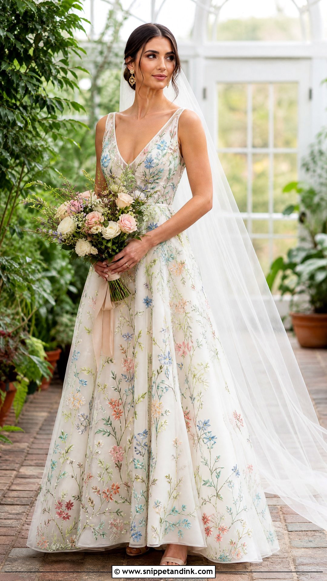 Colorful Embroidered Bridal Dress - Snippet and Ink - 20 Unique Bridal Dresses