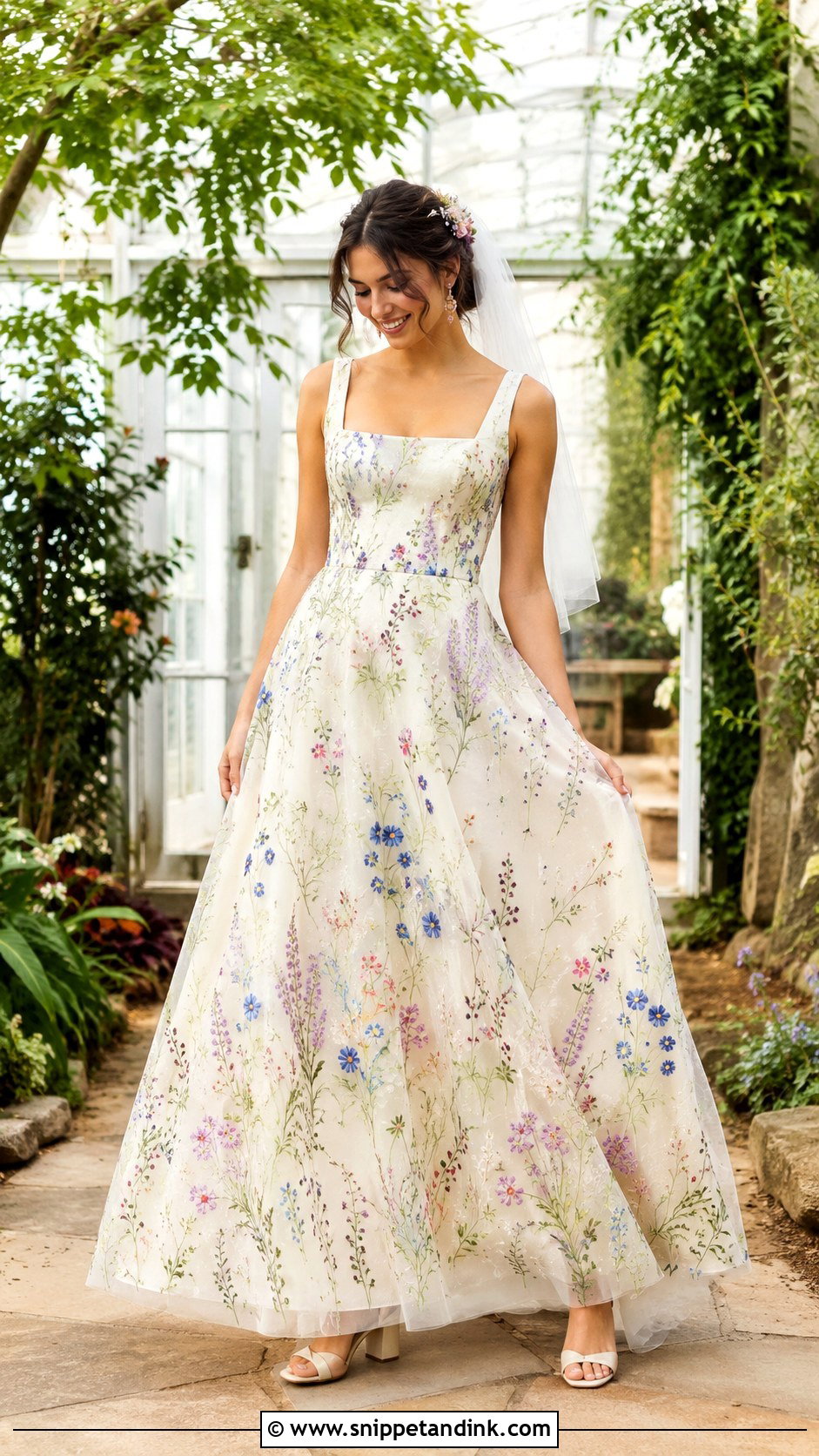 Colorful Floral Wedding Dress - Snippet and Ink - 20 Unique Wedding Dresses 2025