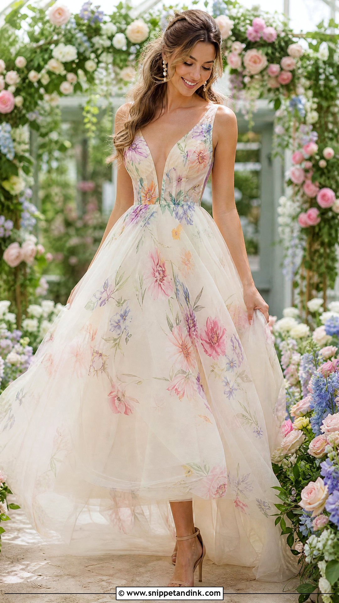 Colorful Floral Wedding Dress - Snippet and Ink - 25 Wedding Dress Unique Ideas