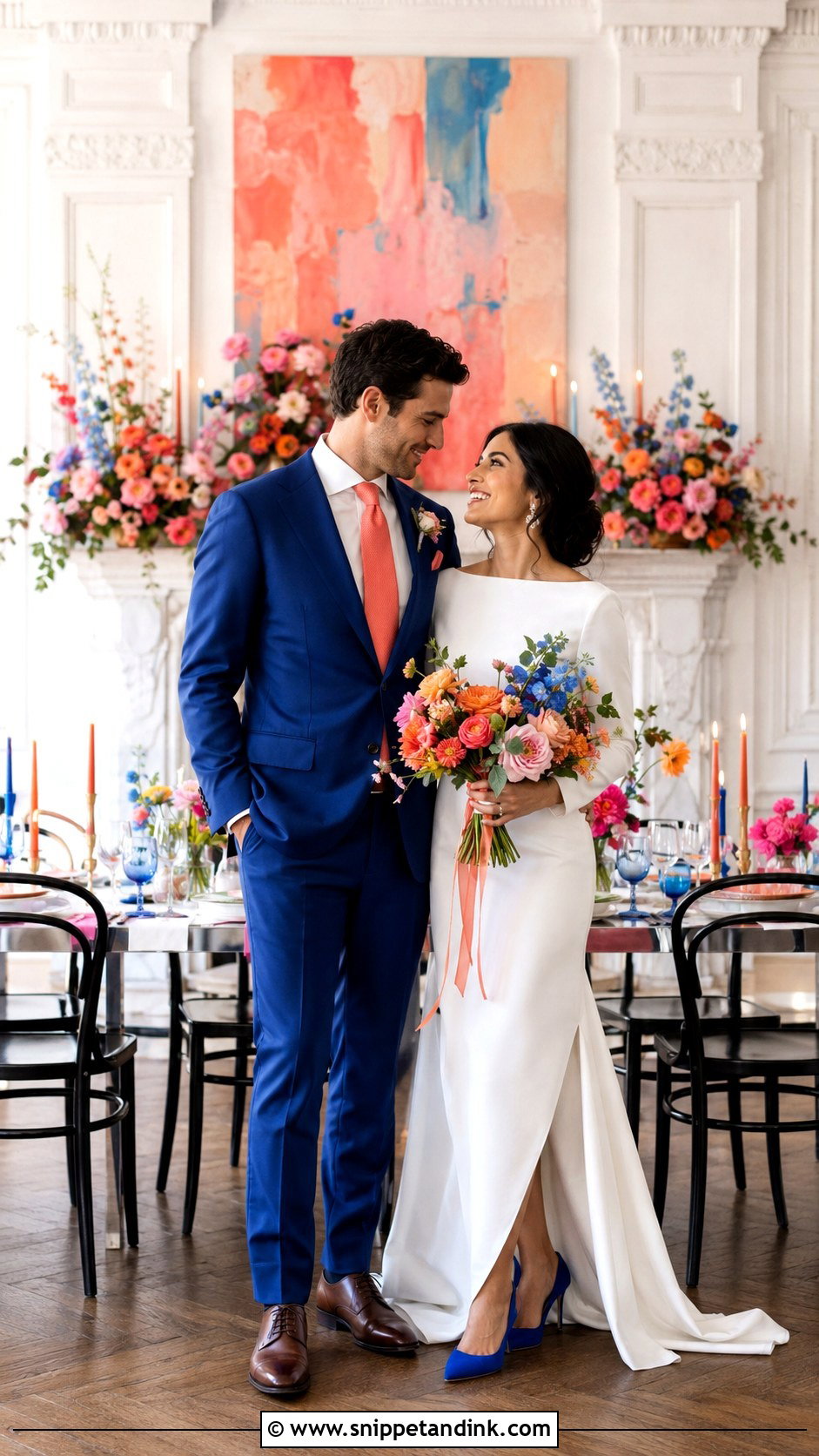 Colorful London Wedding - Snippet and Ink - 20 London Wedding Aesthetic Ideas