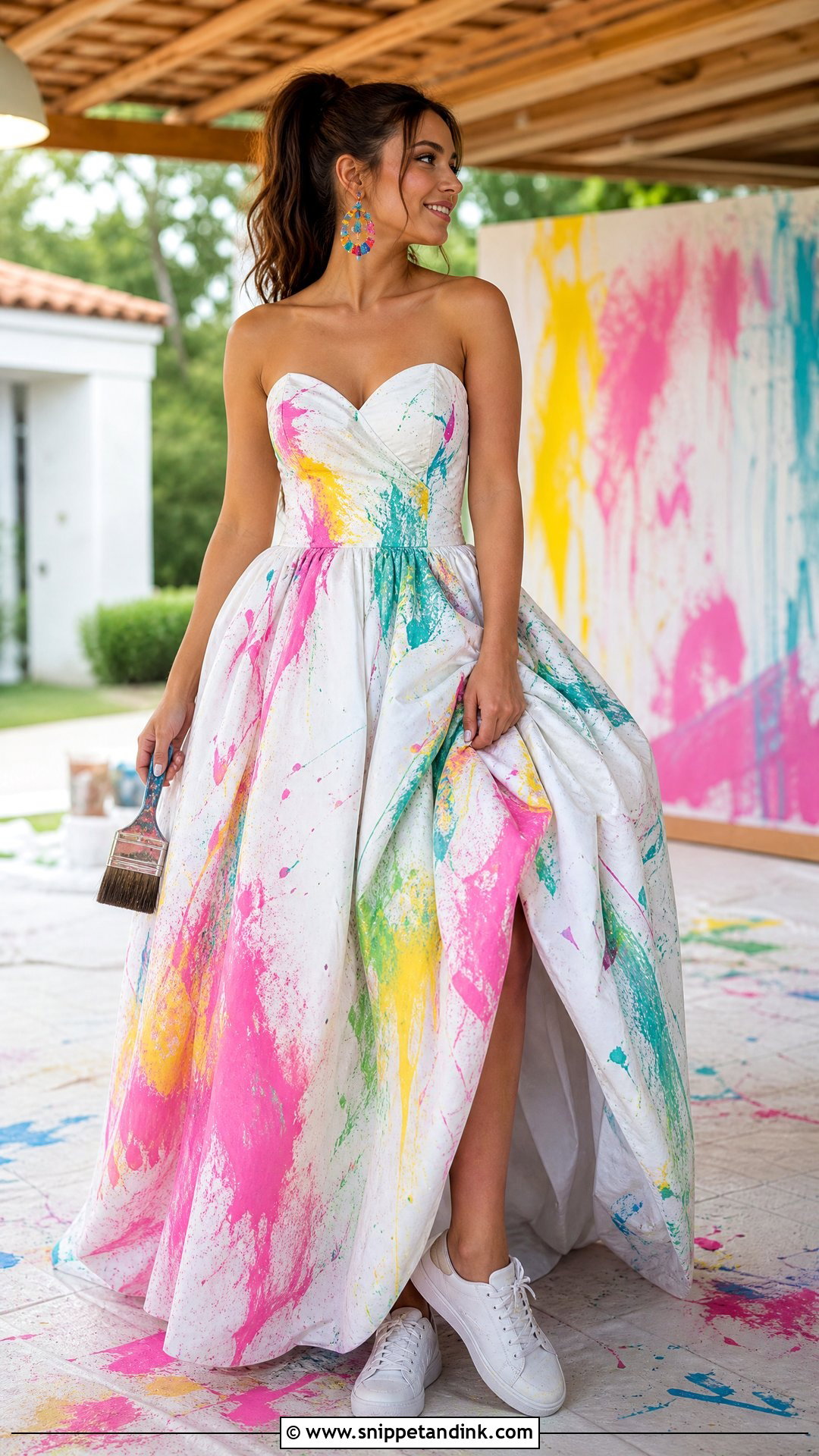 Colorful Paint Trash the Dress Divorce Photo Shoot - Snippet and Ink - 20 Trash the Dress Photo Shoot Divorce Ideas