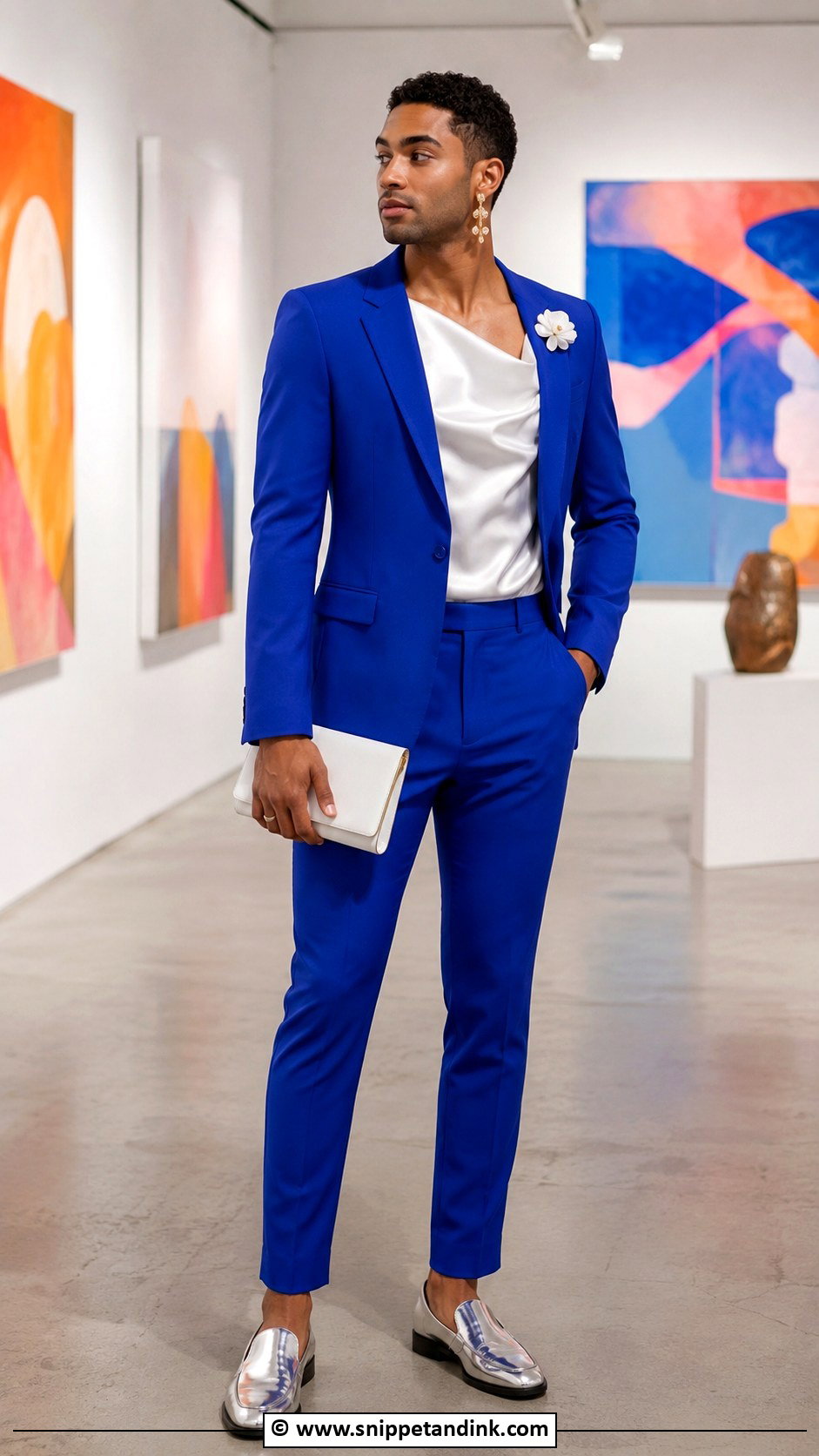 Colorful Suit Gay Wedding Outfit - Snippet and Ink - 25 Gay Wedding Outfits