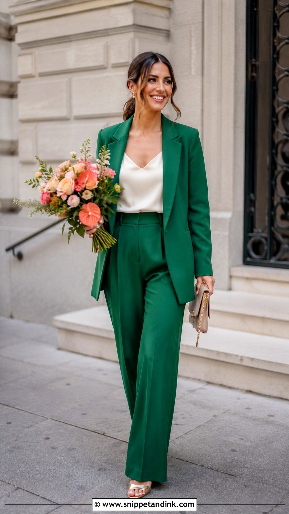 Colorful Wedding Pantsuit - Snippet and Ink - 20 Casual Non Traditional Wedding Dress Ideas