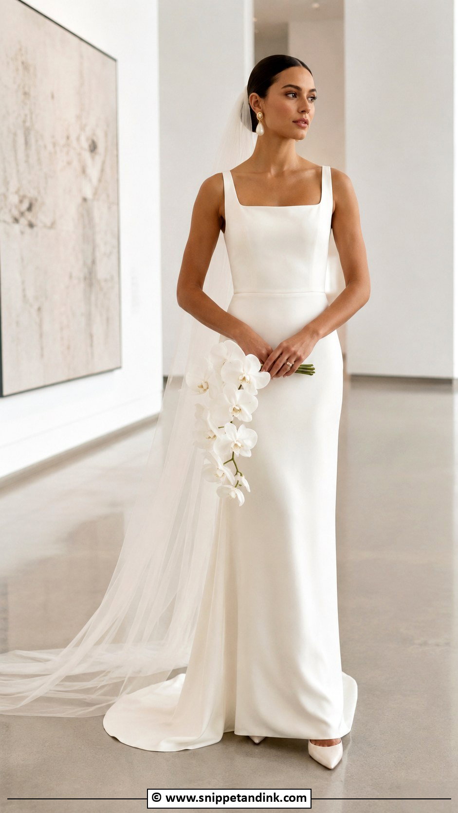 Column Bridal Dress - Snippet and Ink - 35 Bridal Dresses