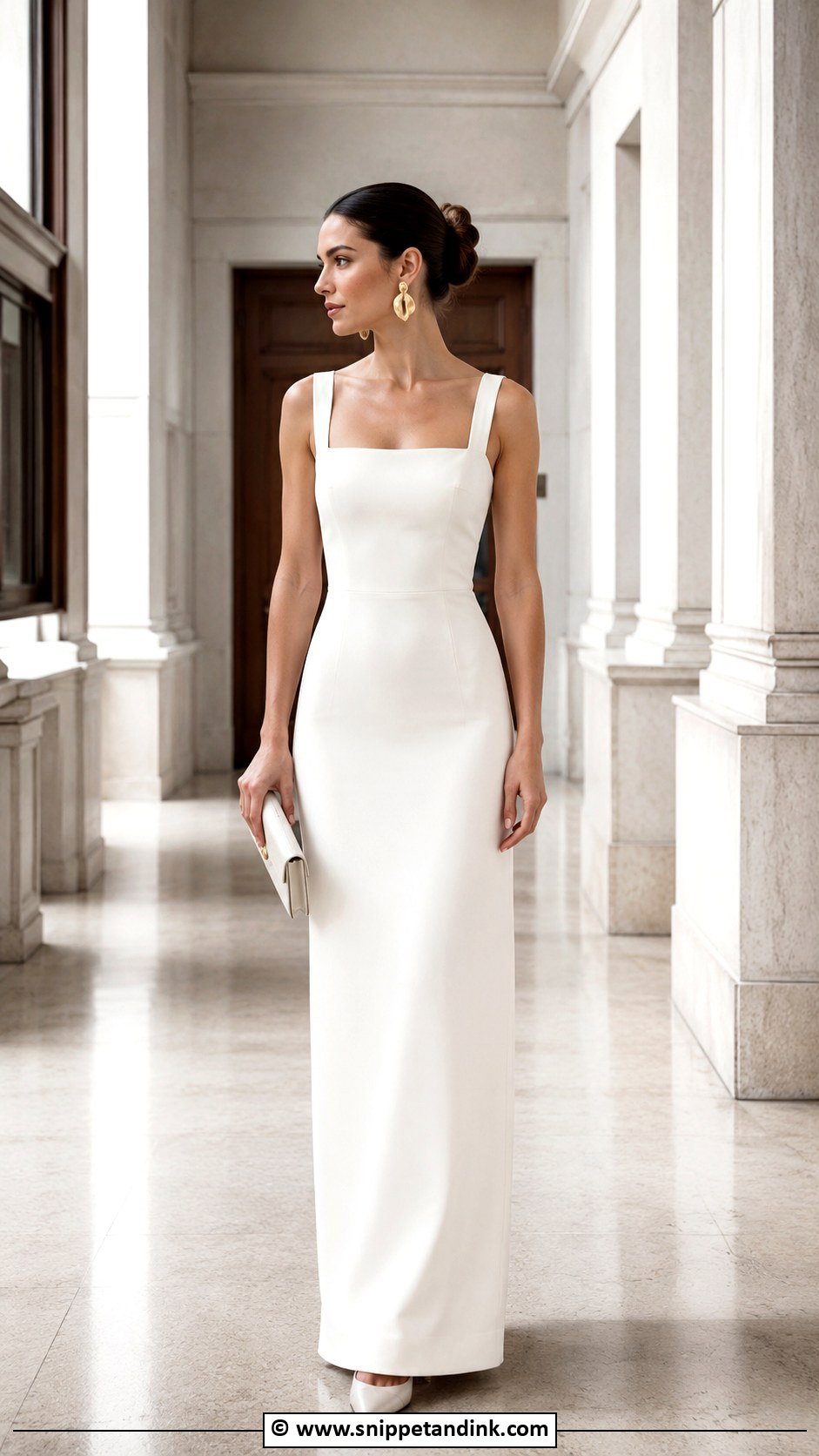 Column Dress Court Marriage Outfit - Snippet and Ink - 25 Court Marriage Outfit Ideas