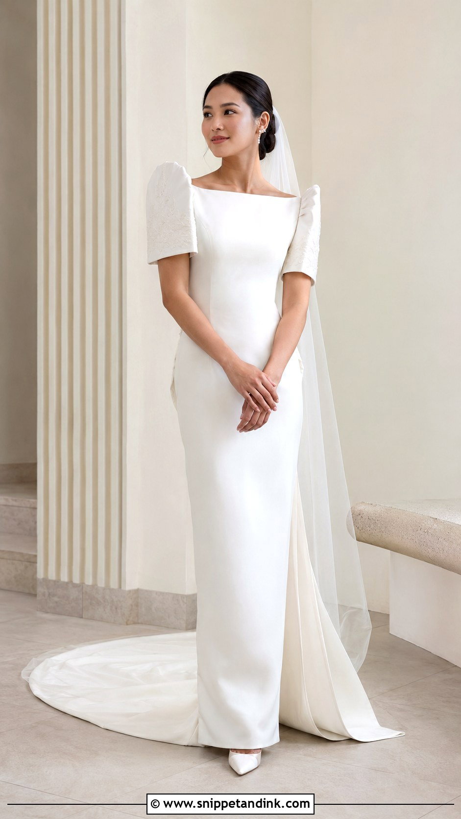 Column Filipiniana Wedding Gown - Snippet and Ink - 20 Modern Filipiniana Wedding Gown Ideas