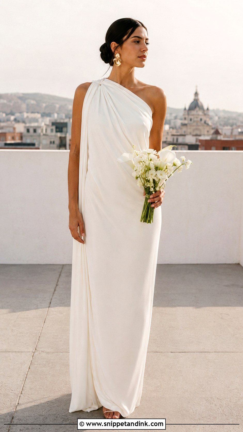 Column Greek Goddess Wedding Dress - Snippet and Ink - 25 Greek Goddess Wedding Dress Ideas