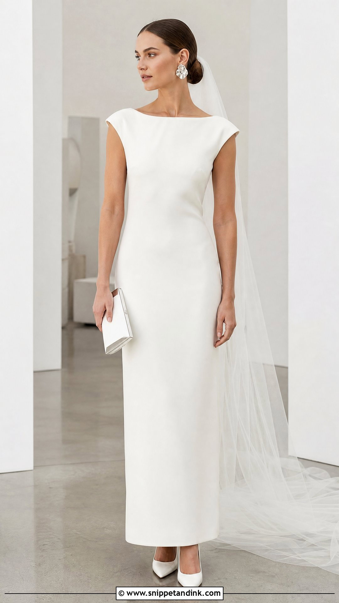 Column Muslin Wedding Dress - Snippet and Ink - 20 Muslin Wedding Dress Ideas