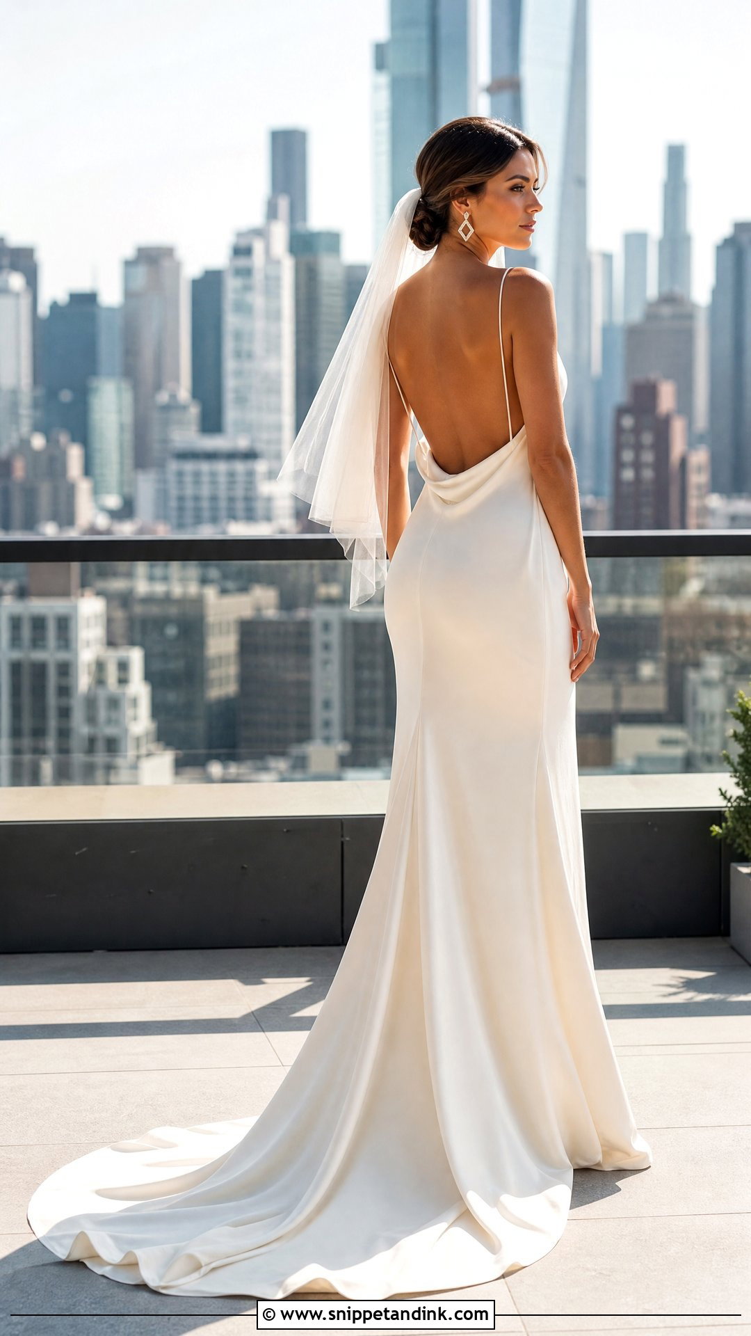 Column Open Back Wedding Dress - Snippet and Ink - 20 Simple Open Back Wedding Dress Ideas