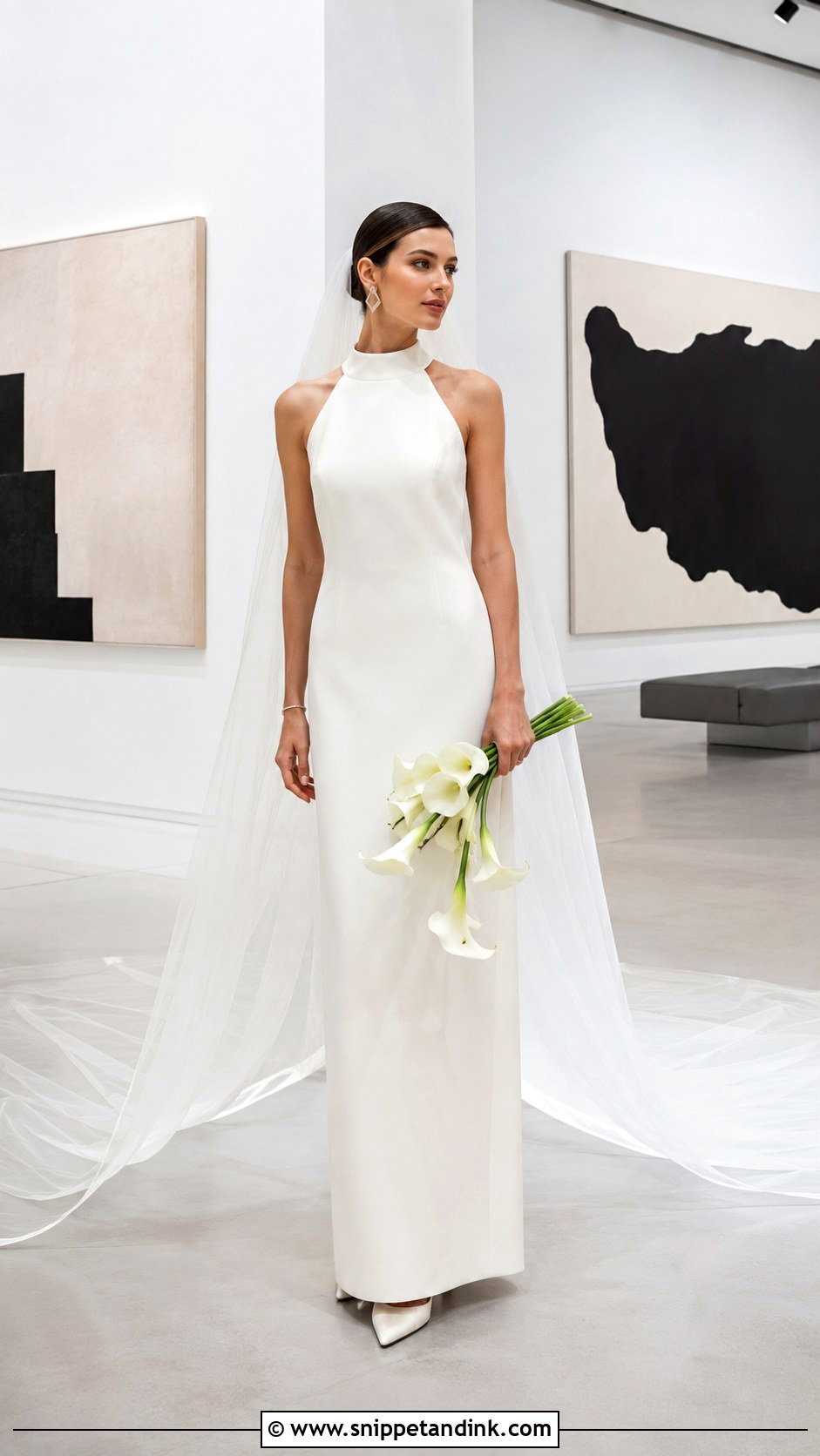 Column Wedding Dress - Snippet and Ink - 20 Best Lady Wedding Dress Styles