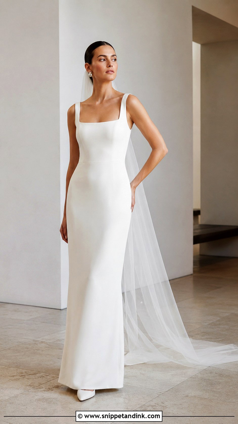 Column Wedding Dress - Snippet and Ink - 20 Wedding Dress Silhouette Ideas