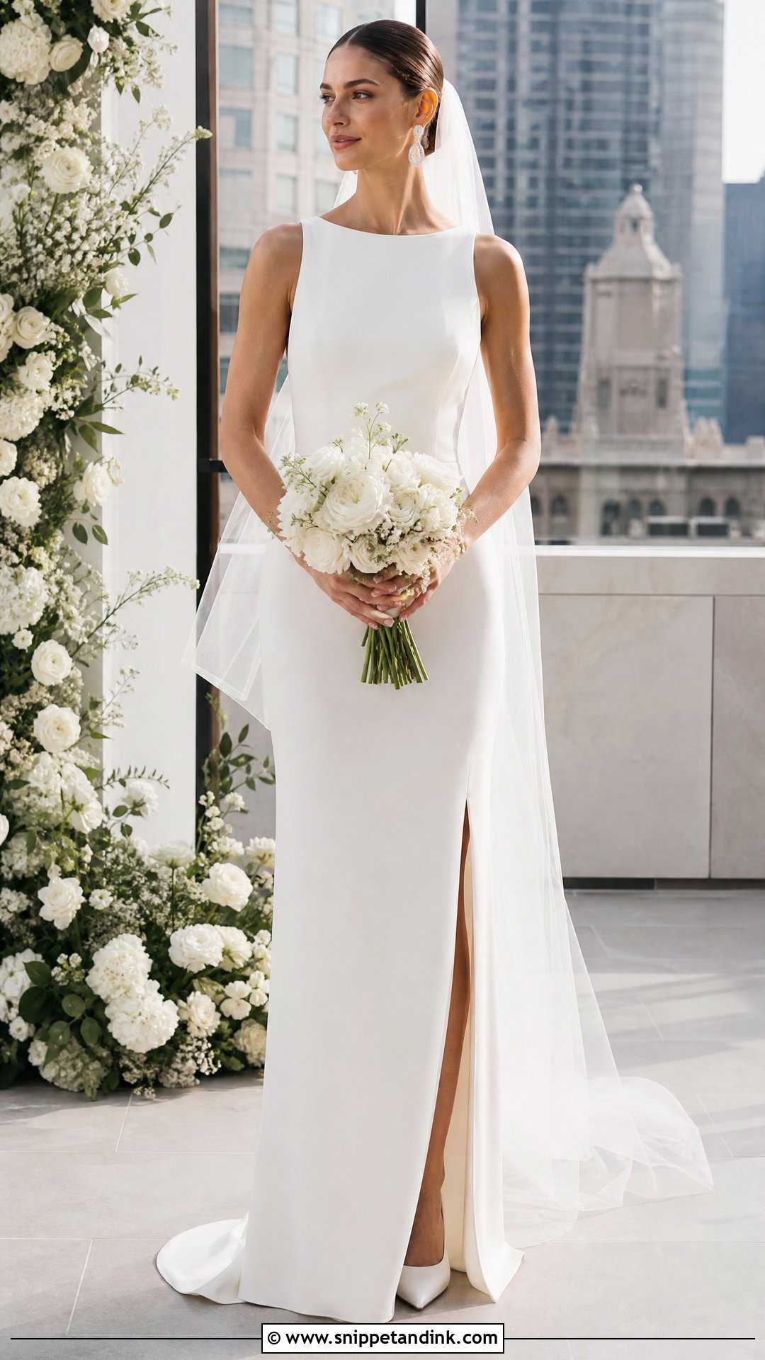 Column Wedding Dress - Snippet and Ink - 25 Modern Elegant Wedding Dress Ideas