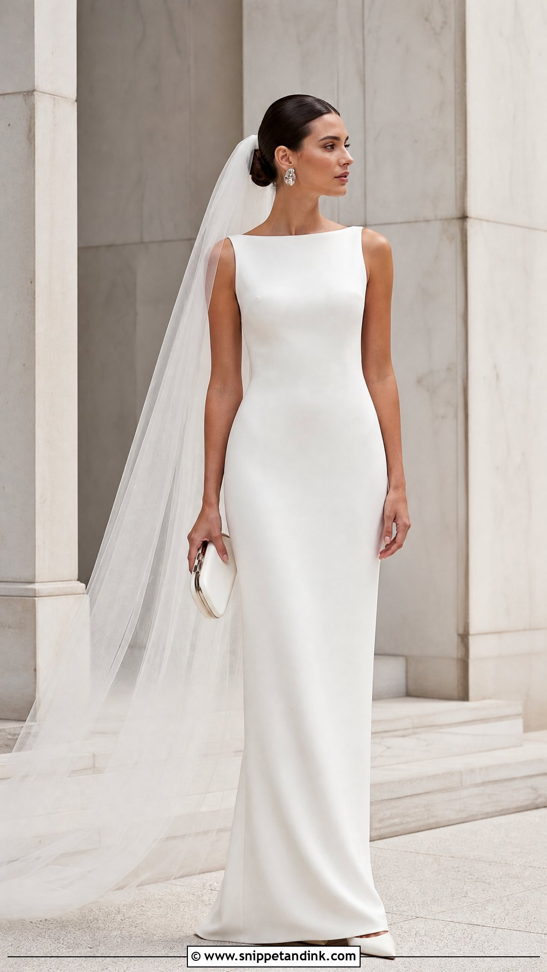 Column Wedding Dress - Snippet and Ink - 20 Simple Intimate Wedding Dress Ideas