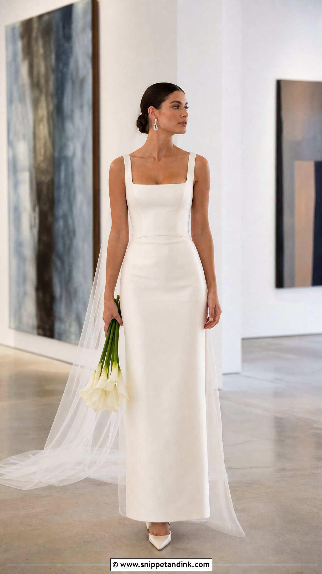 Column Wedding Dress - Snippet and Ink - 20 Wedding Style Dresses