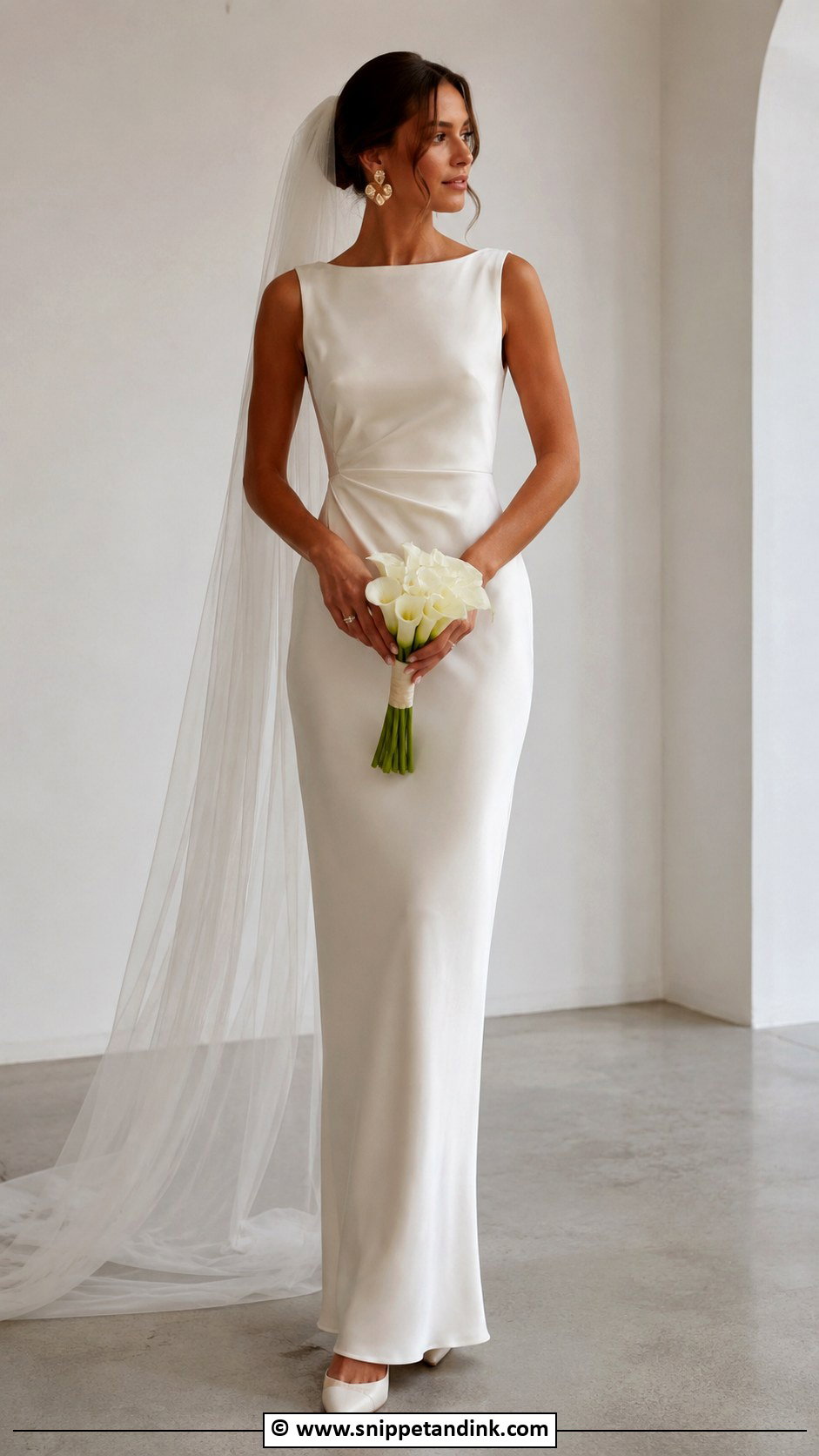 Column Wedding Dress - Snippet and Ink - 30 Wedding Dress 2024 Ideas
