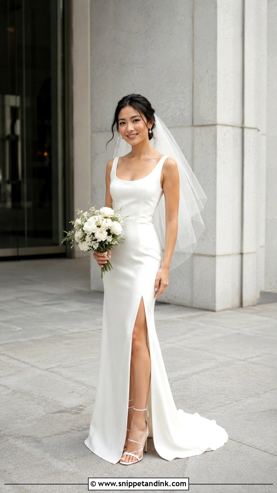 Column Wedding Dress For Petite Women - Snippet and Ink - 25 Wedding Dresses for Petite Women