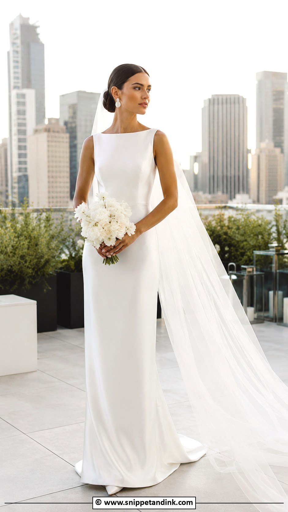 Column Wedding Dress - Snippet and Ink - 25 Classy Wedding Dresses