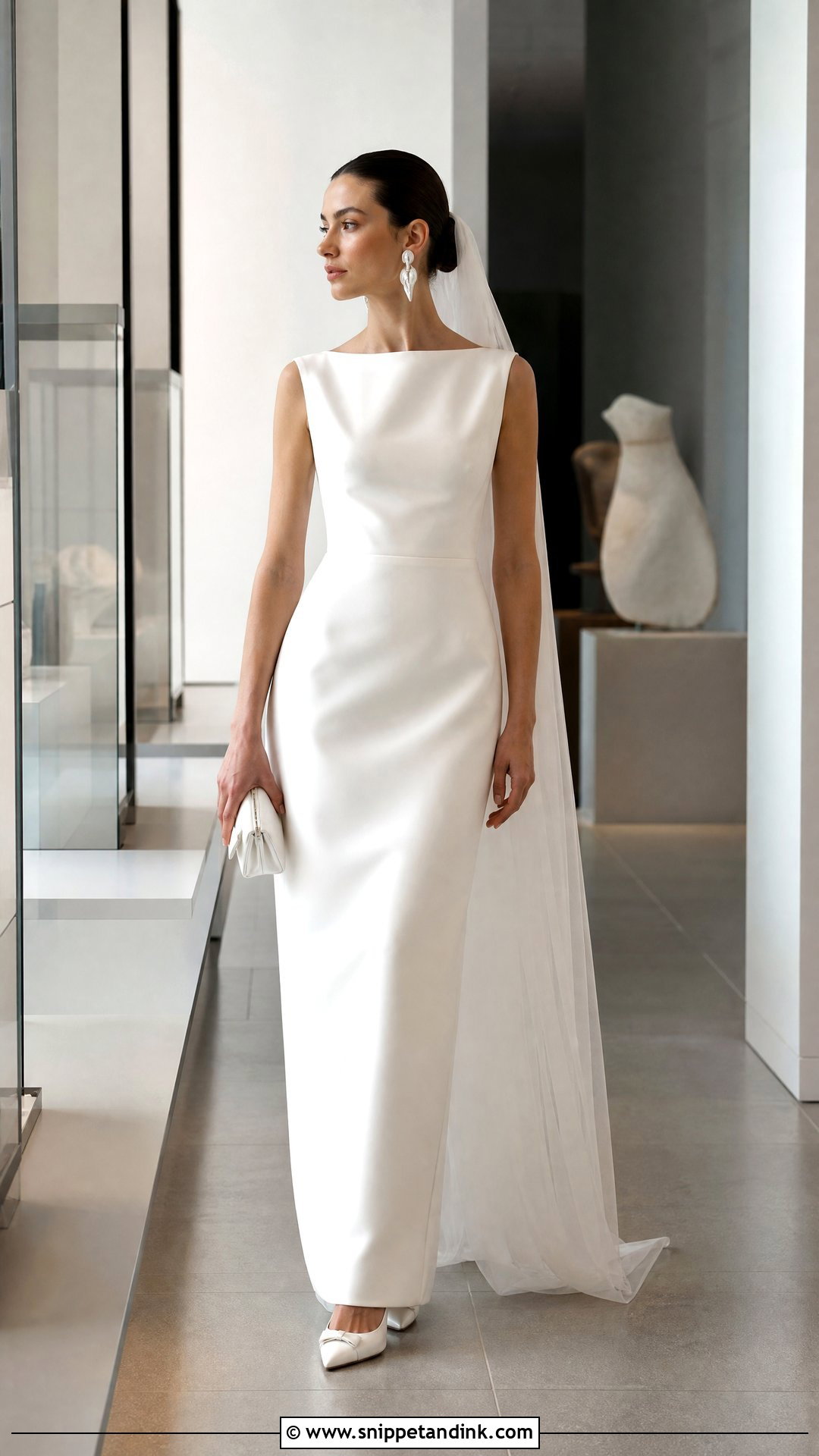 Column White Duchess Gown - Snippet and Ink - 20 White Duchess Gown Styles
