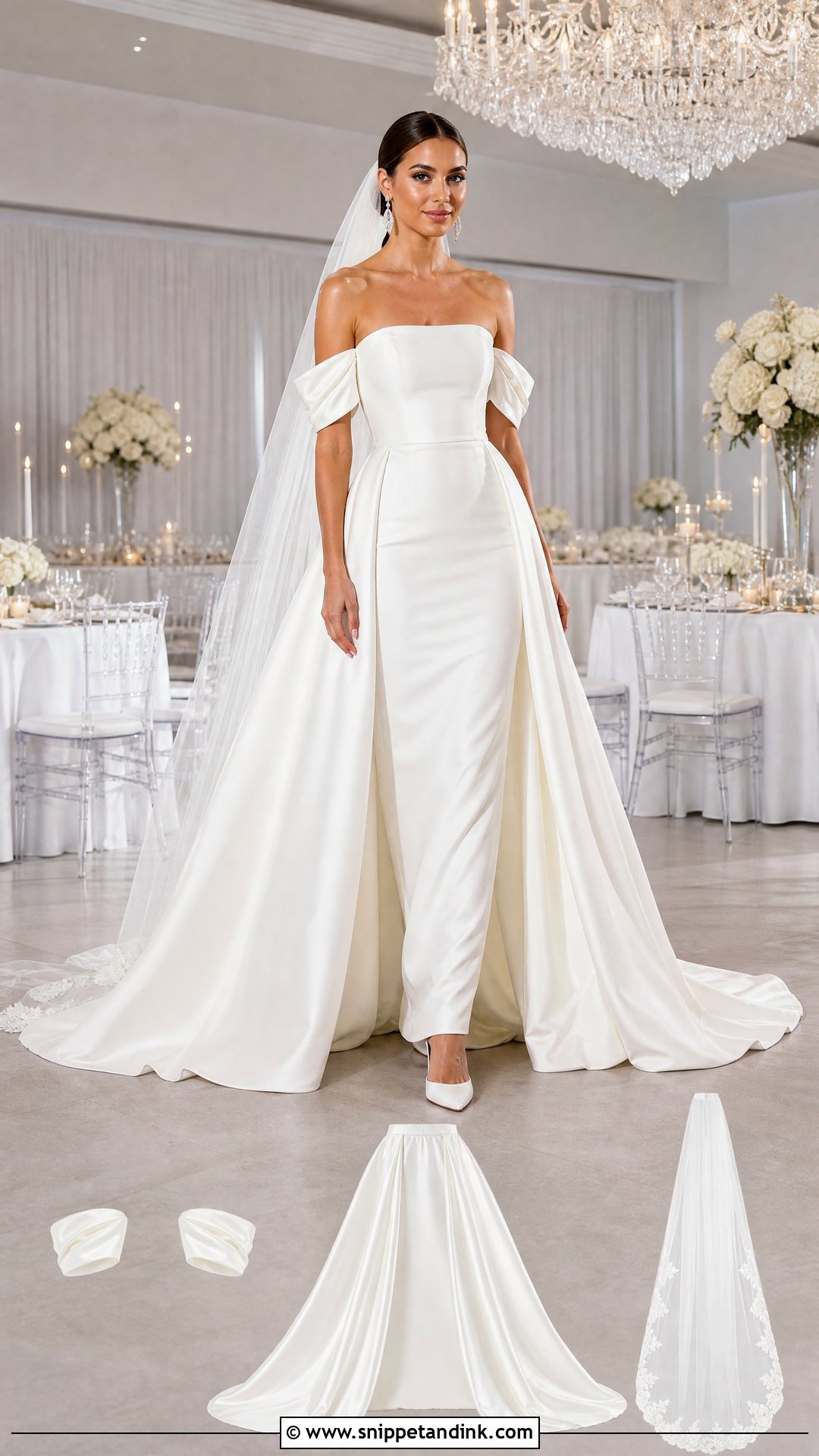 Convertible Ceremony To Reception Wedding Dress - Snippet and Ink - 20 Unique Elegant Wedding Dresses