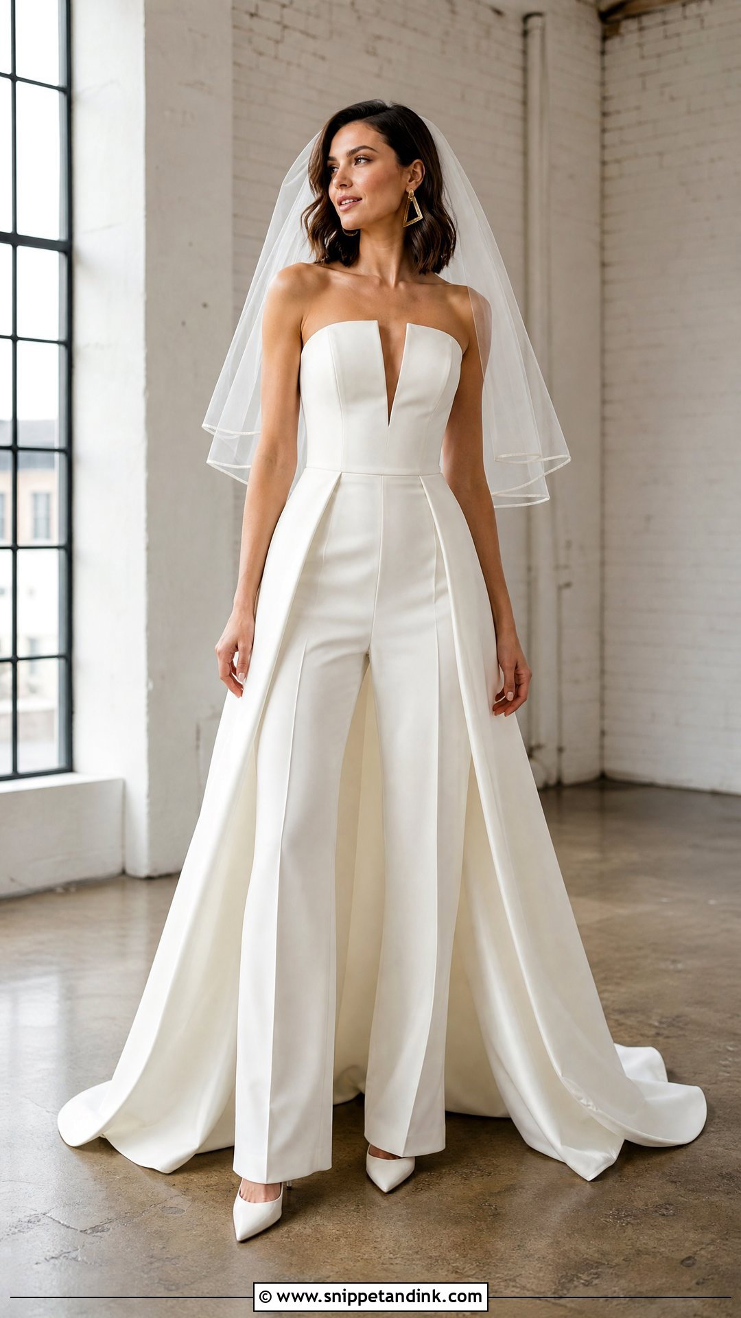 Convertible Jumpsuit Wedding Dress - Snippet and Ink - 20 Original Wedding Dress Ideas