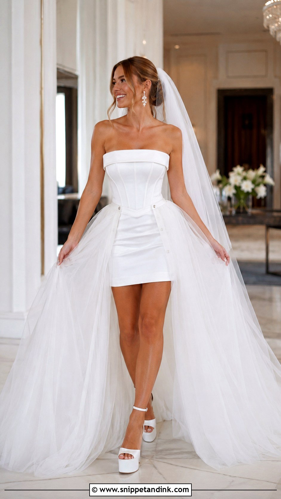 Convertible Mini Wedding Dress - Snippet and Ink - 20 Funky Wedding Dress Ideas
