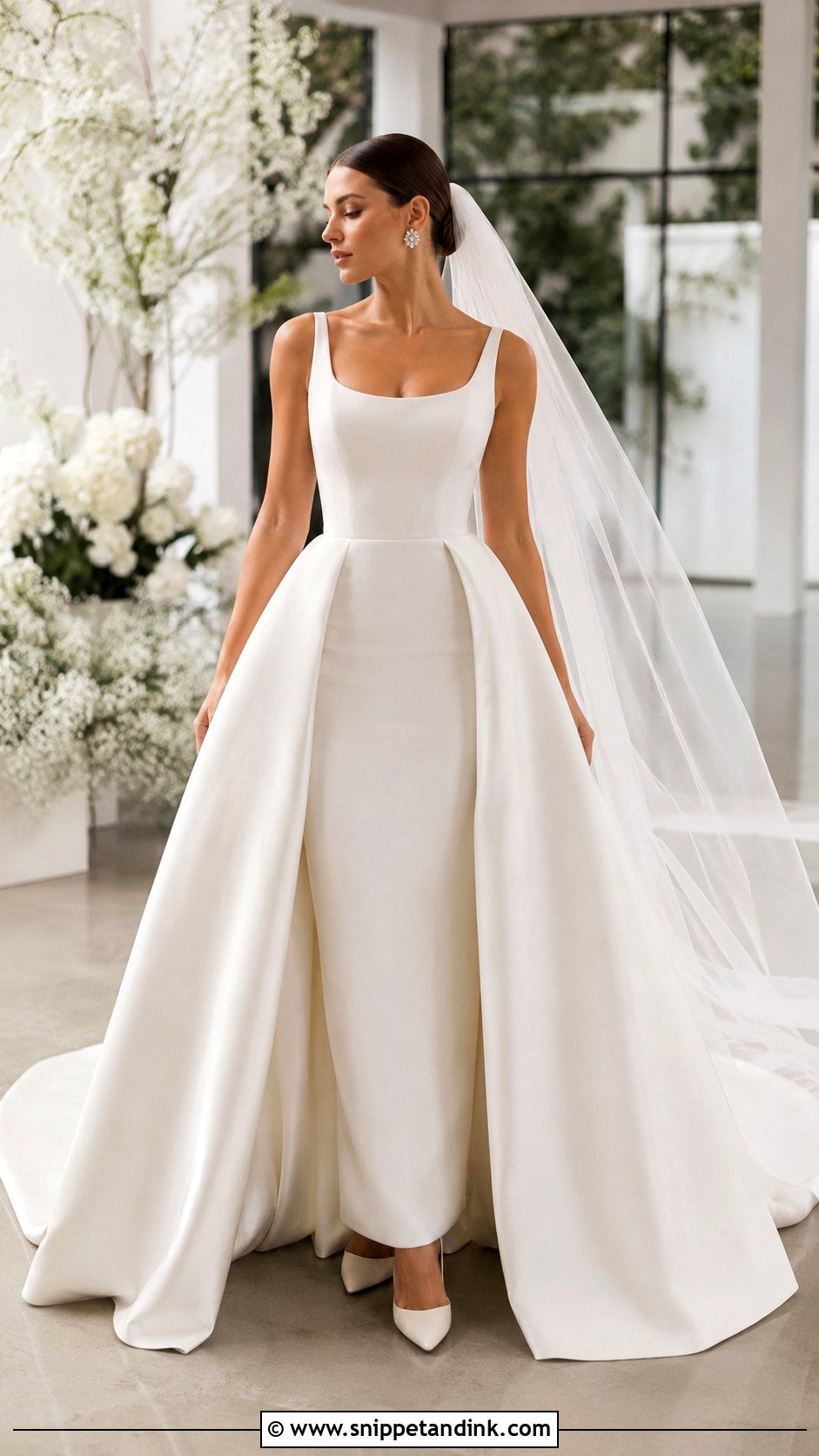 Convertible Overskirt Bridal Dress - Snippet and Ink - 20 Bridal Dress Styles