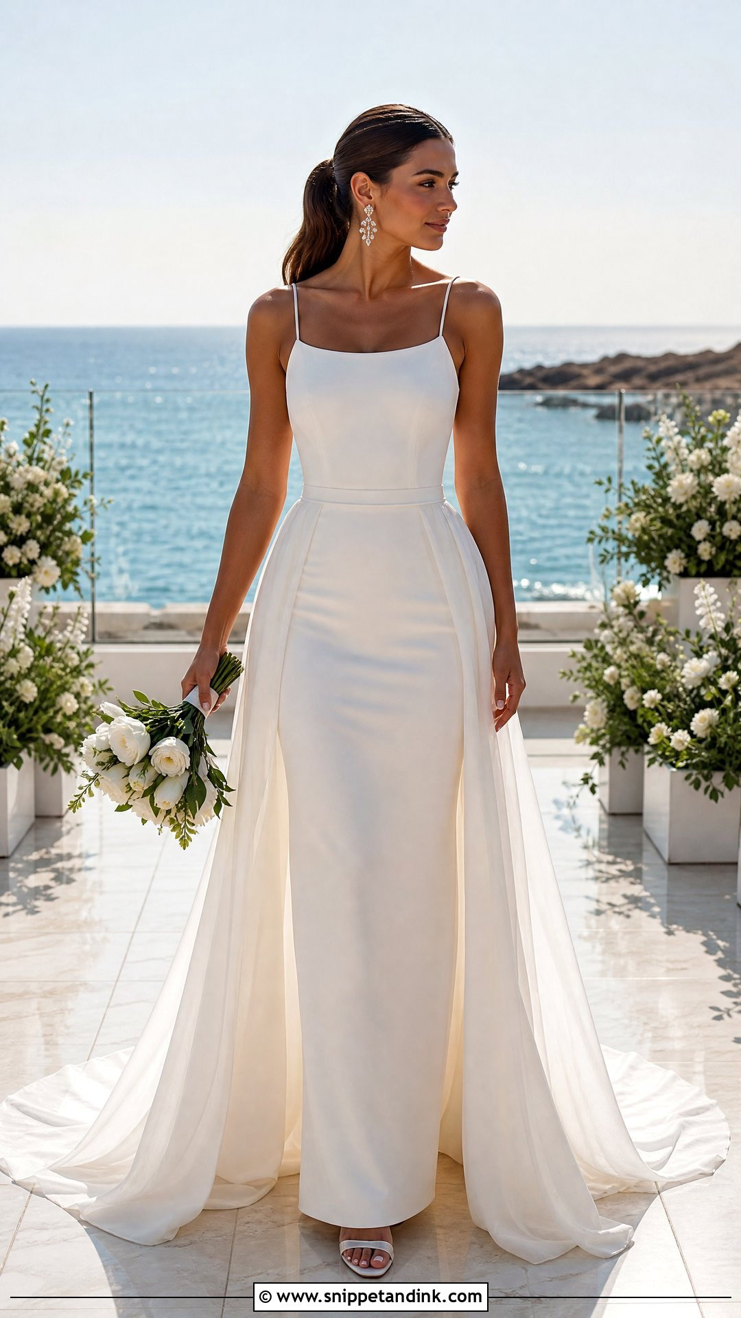 Convertible Overskirt Sea Wedding Dress - Snippet and Ink - 20 Sea Wedding Dress Ideas