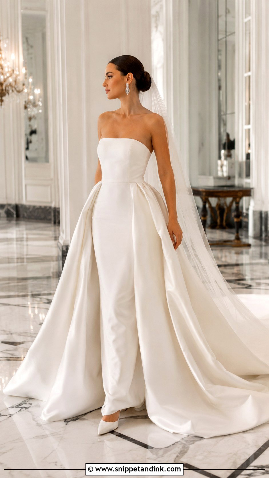 Convertible Overskirt Wedding Dress - Snippet and Ink - 20 Unique Wedding Dresses 2025