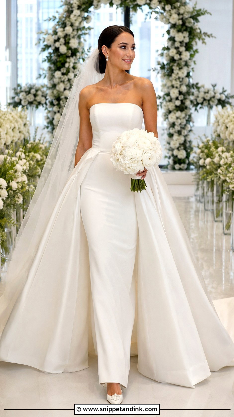 Convertible Overskirt Wedding Dress - Snippet and Ink - 20 Easy Wedding Dress Ideas